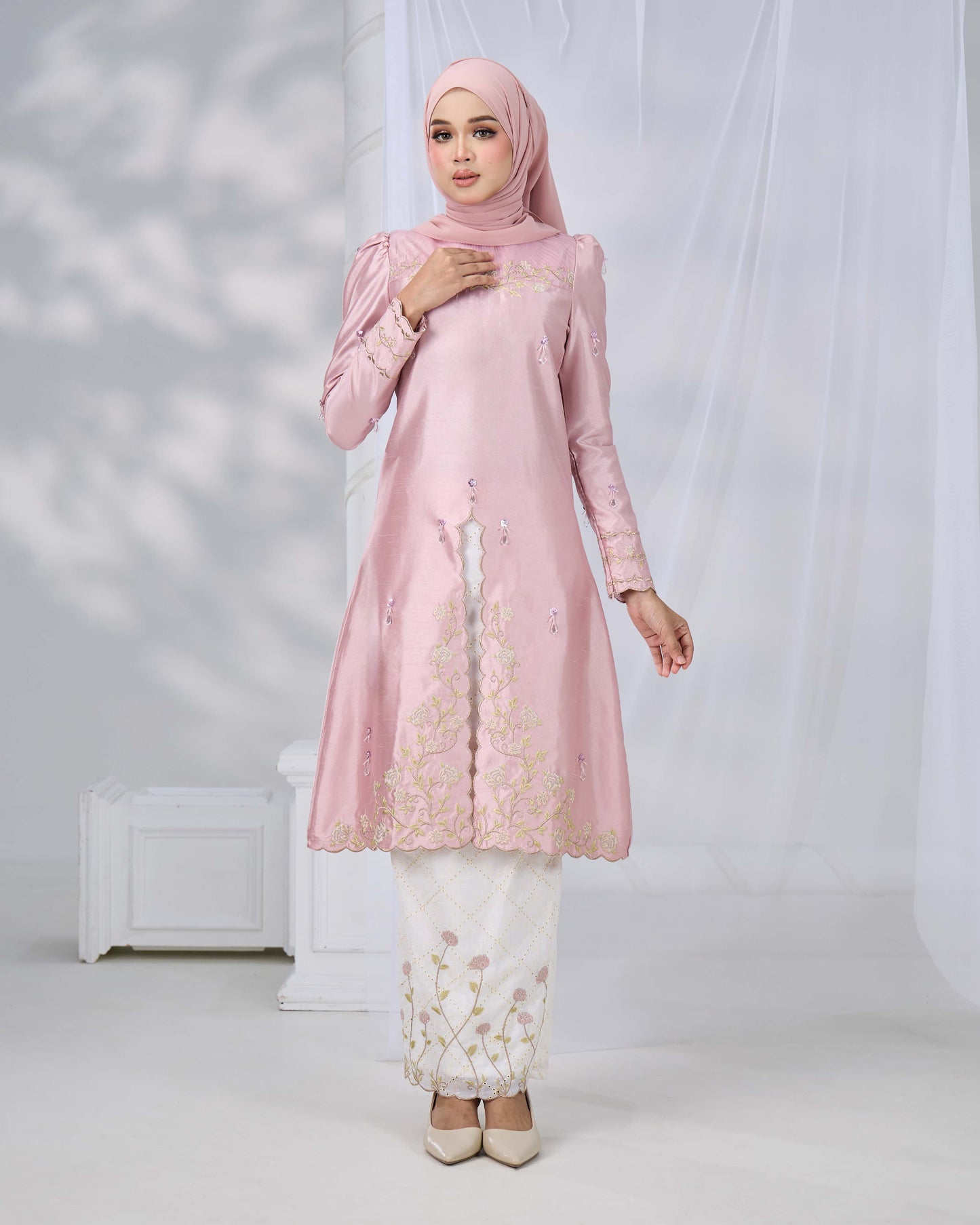 MINOR DEFECT NADRA KURUNG (DUSTY PINK)