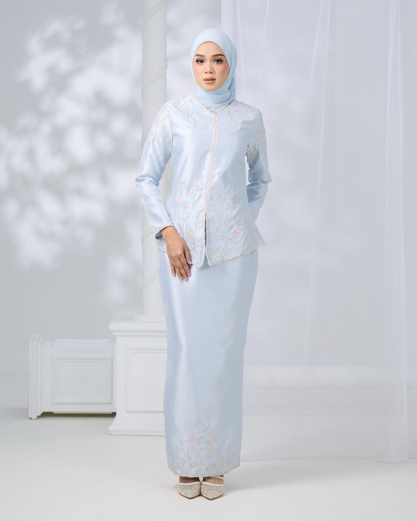 RENAYA MINI KURUNG (POWDER BLUE)