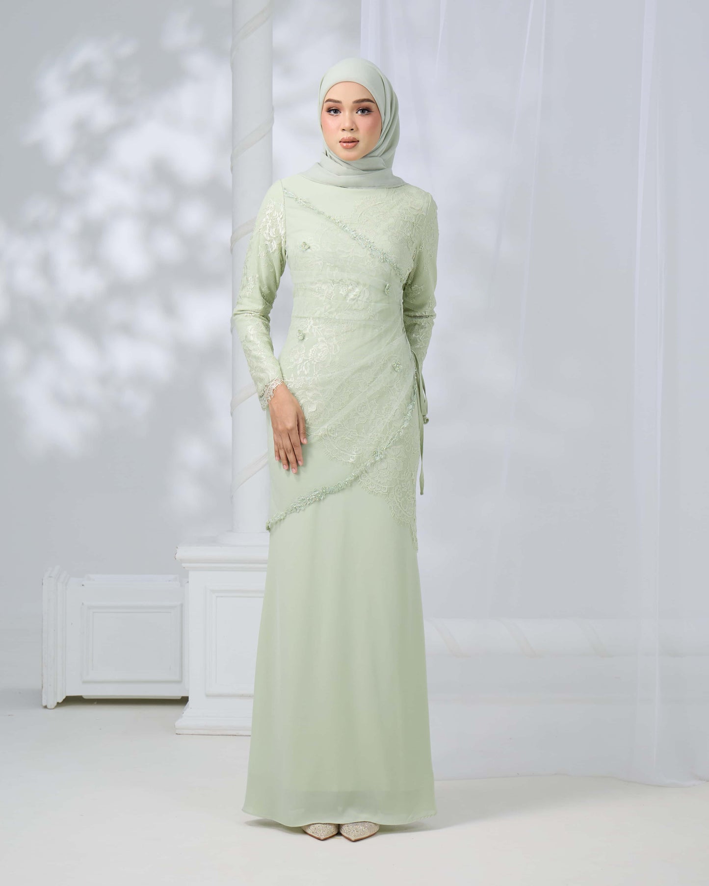 MINOR DEFECT ERISHYA DRESS (GREEN TEA)