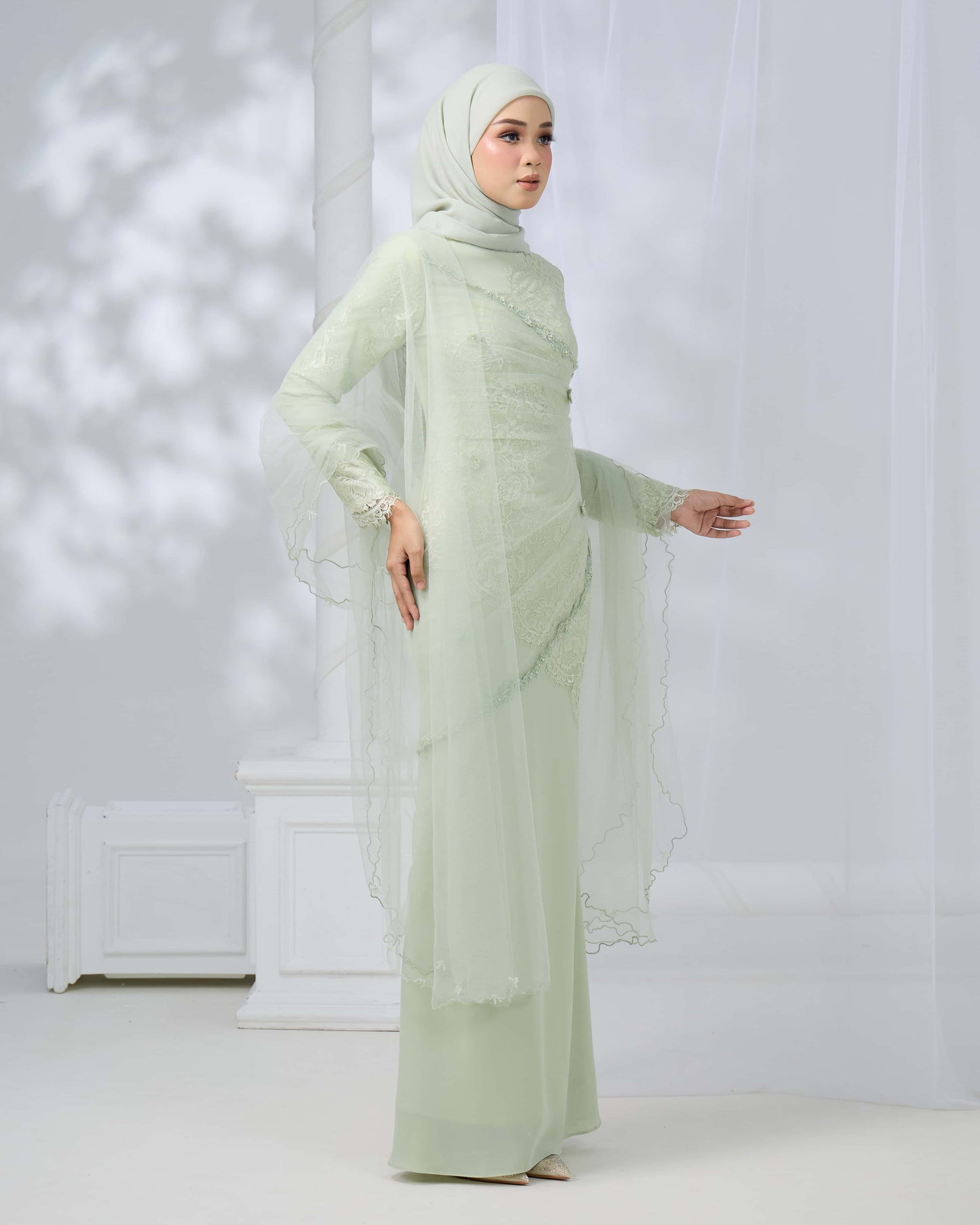 MINOR DEFECT ERISHYA DRESS (GREEN TEA)