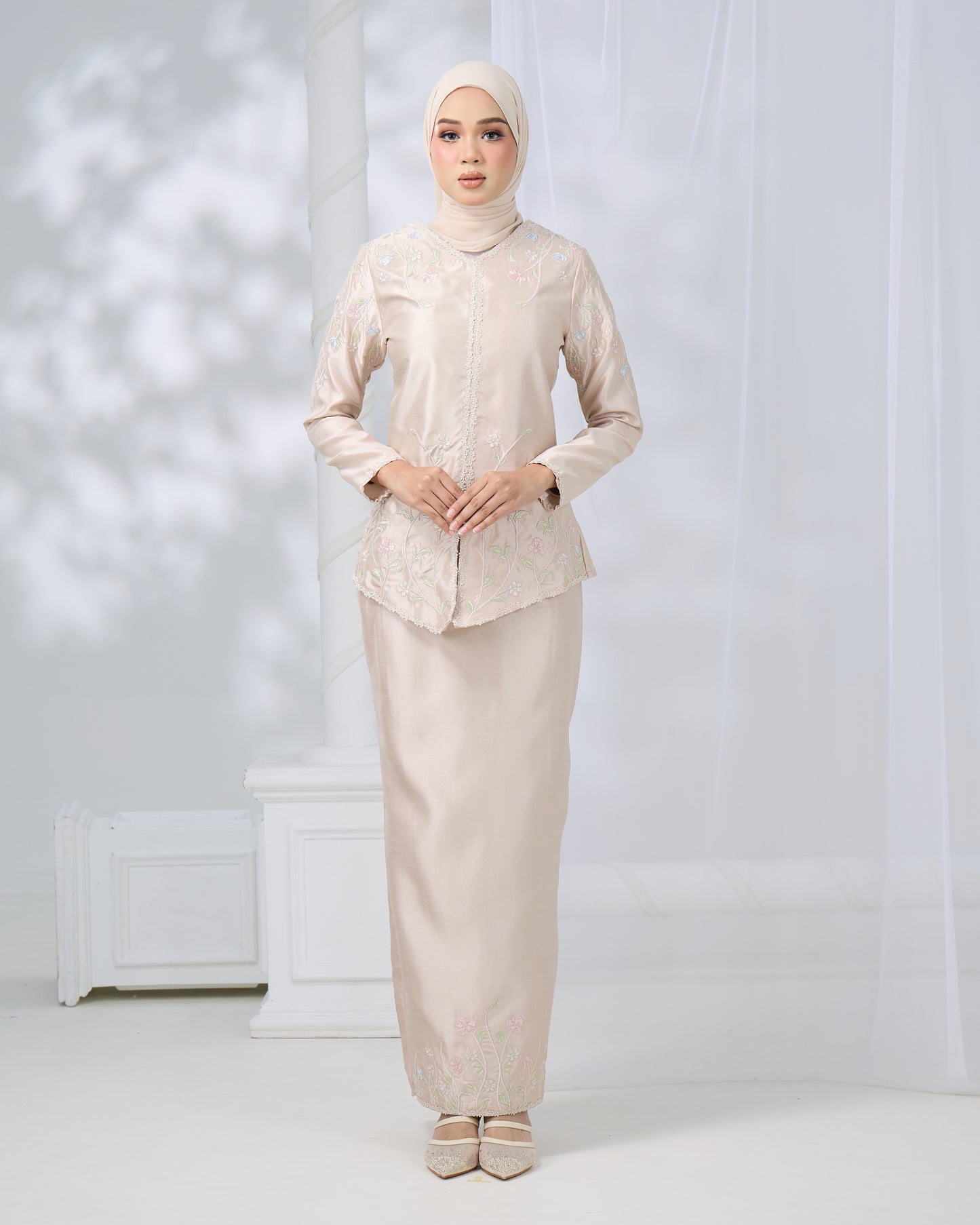 RENAYA MINI KURUNG (CHAMPAGNE)
