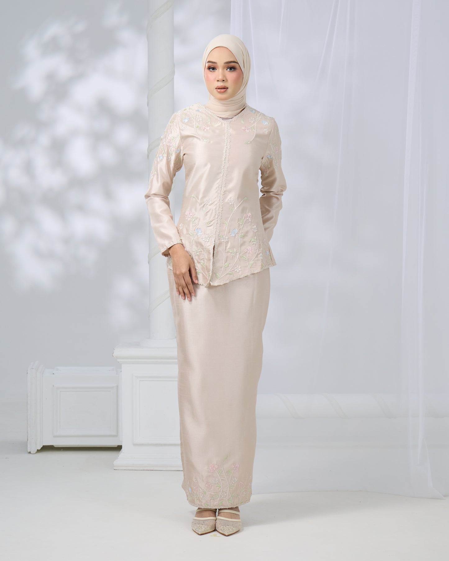 RENAYA MINI KURUNG (CHAMPAGNE)