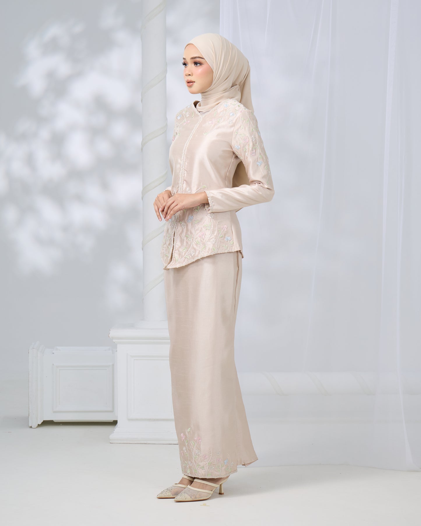 RENAYA MINI KURUNG (CHAMPAGNE)
