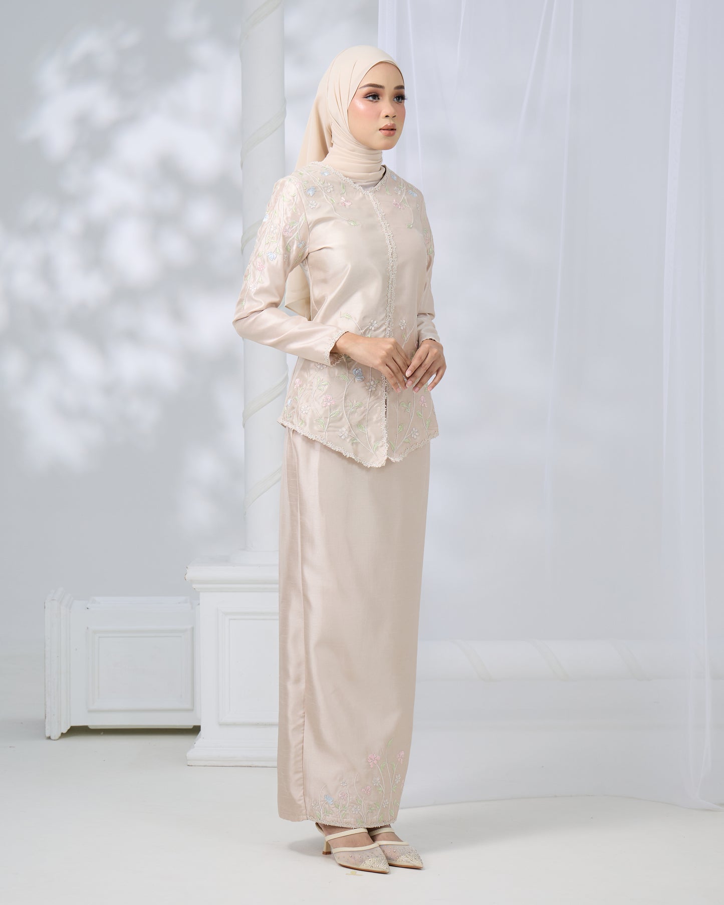 RENAYA MINI KURUNG (CHAMPAGNE)