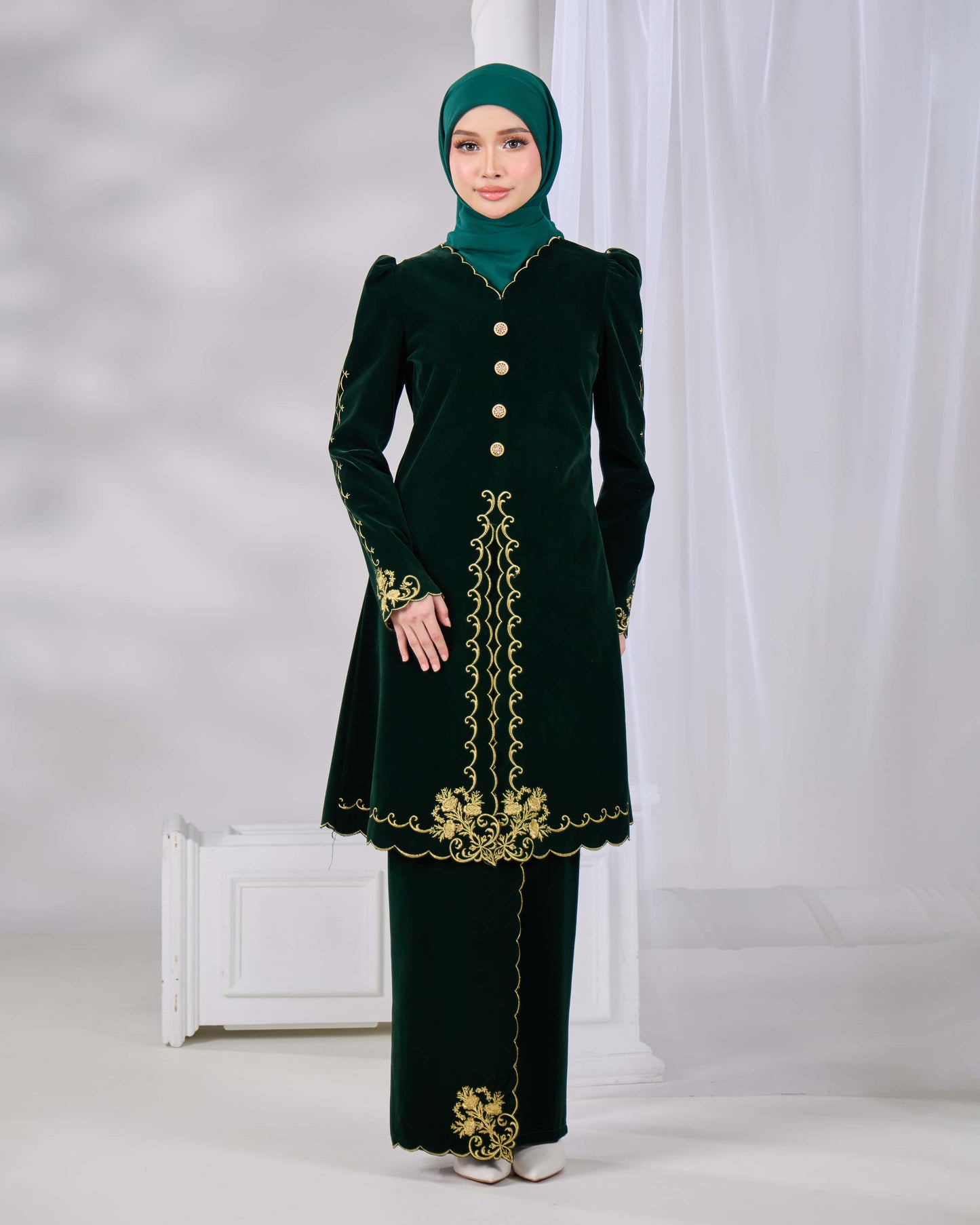 NAIFAH KEBAYA (EMERALD GREEN)