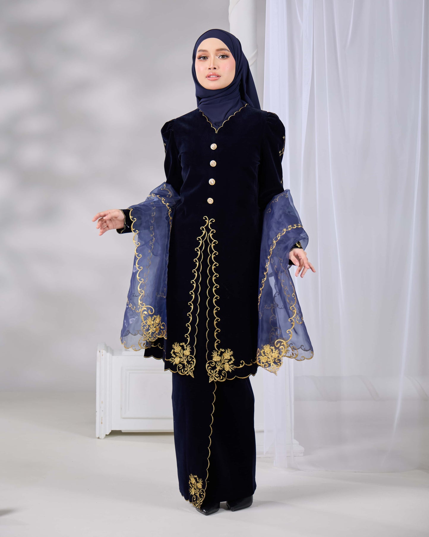 VEIL CODE A2236 (NAVY BLUE)