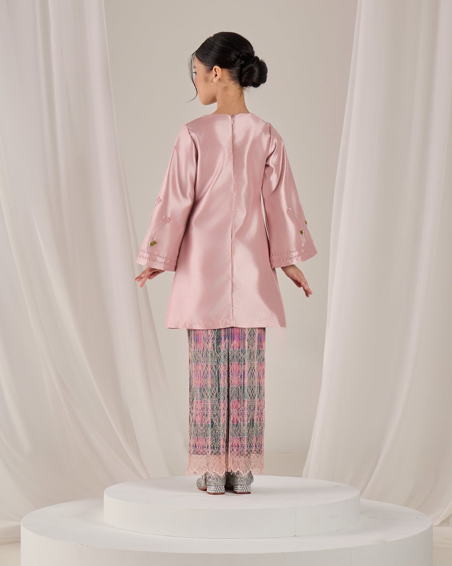 MINOR DEFECT NOURAH KURUNG KIDS (DUSTY PINK)