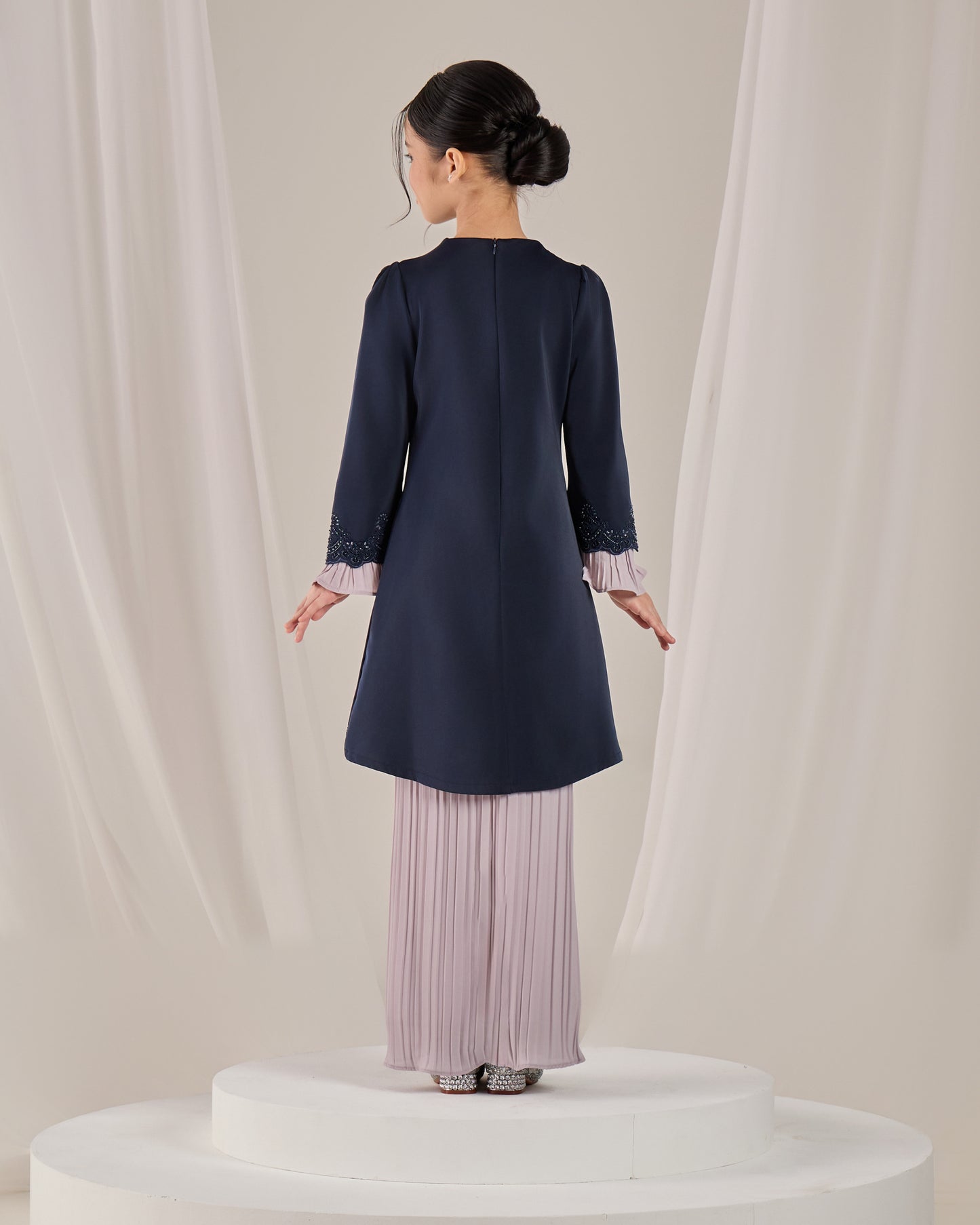 ISYRA KURUNG KIDS (NAVY BLUE)
