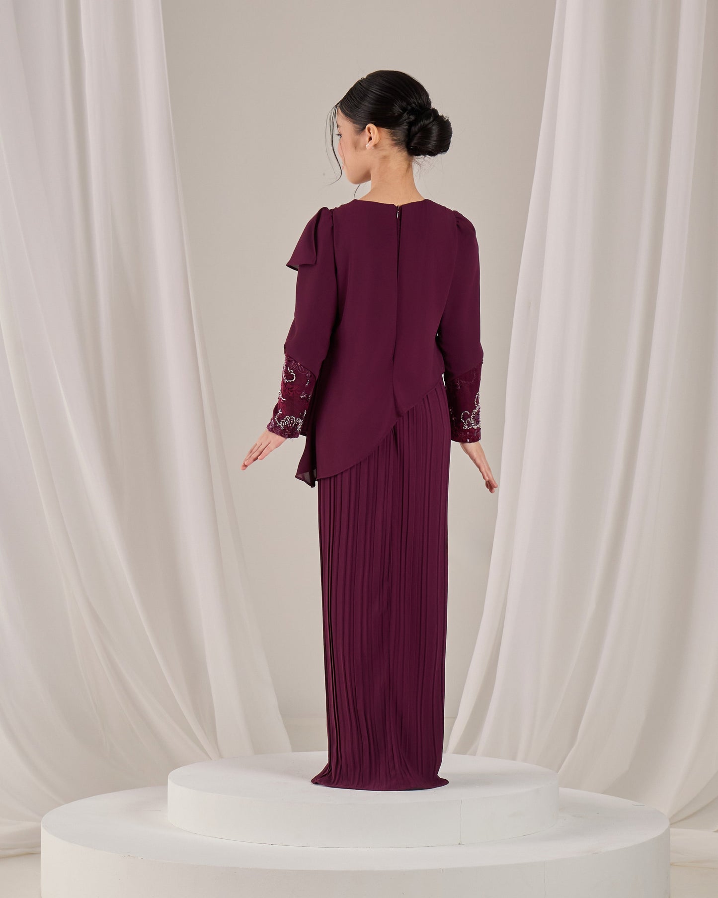 ADALINE DRESS KIDS (PURPLE PLUM)