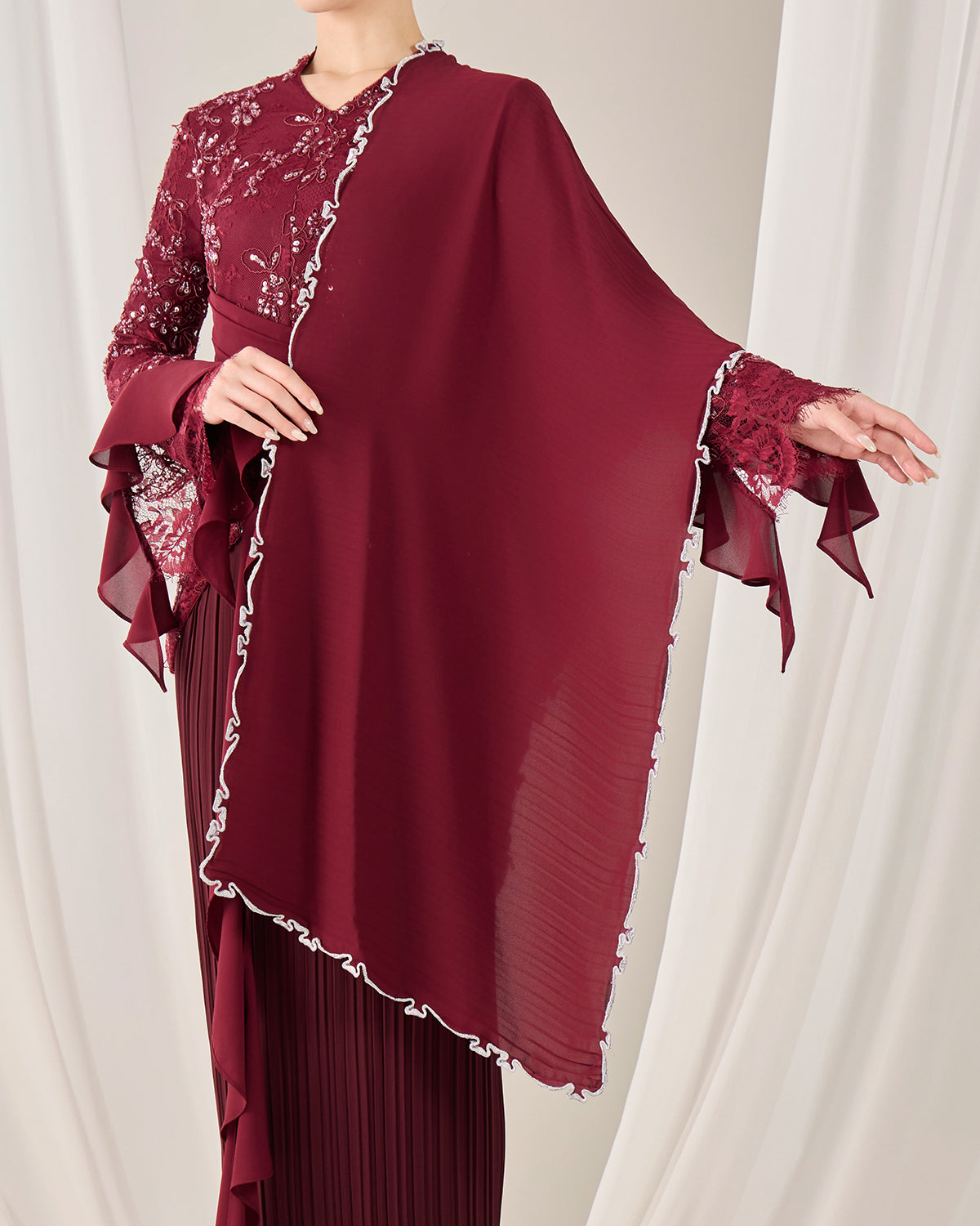 ROSALIE SELENDANG (BURGUNDY)