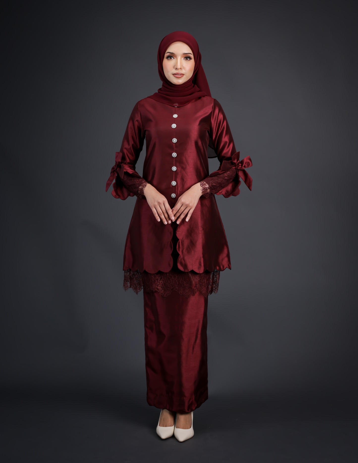 ARIYANA KEBAYA (BURGUNDY)