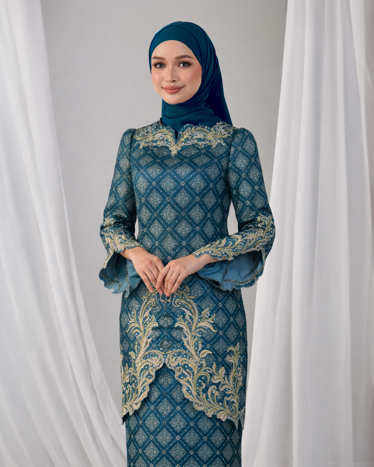 NOIR KURUNG (TEAL BLUE)