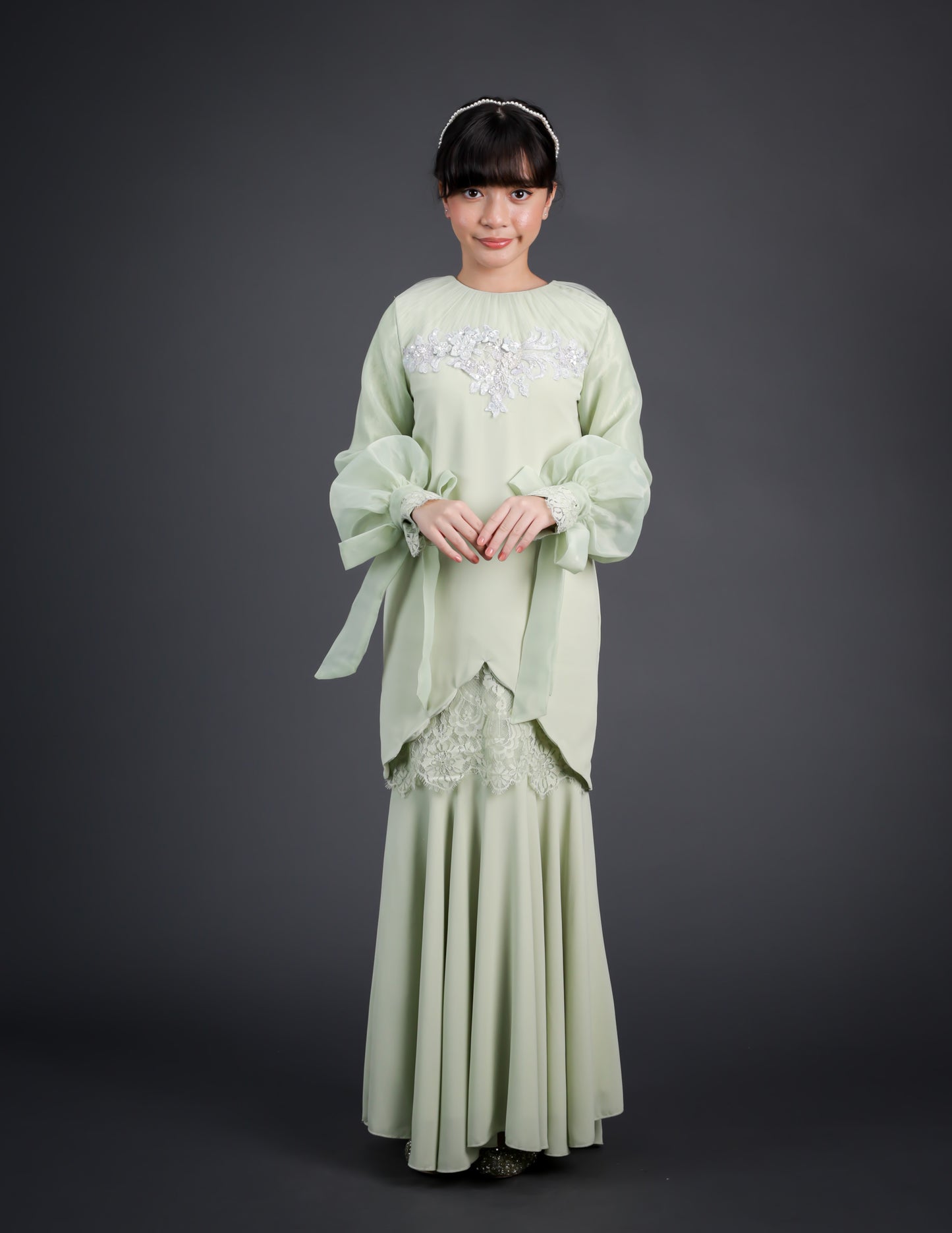 AVIANNA KURUNG KIDS (GREEN TEA)