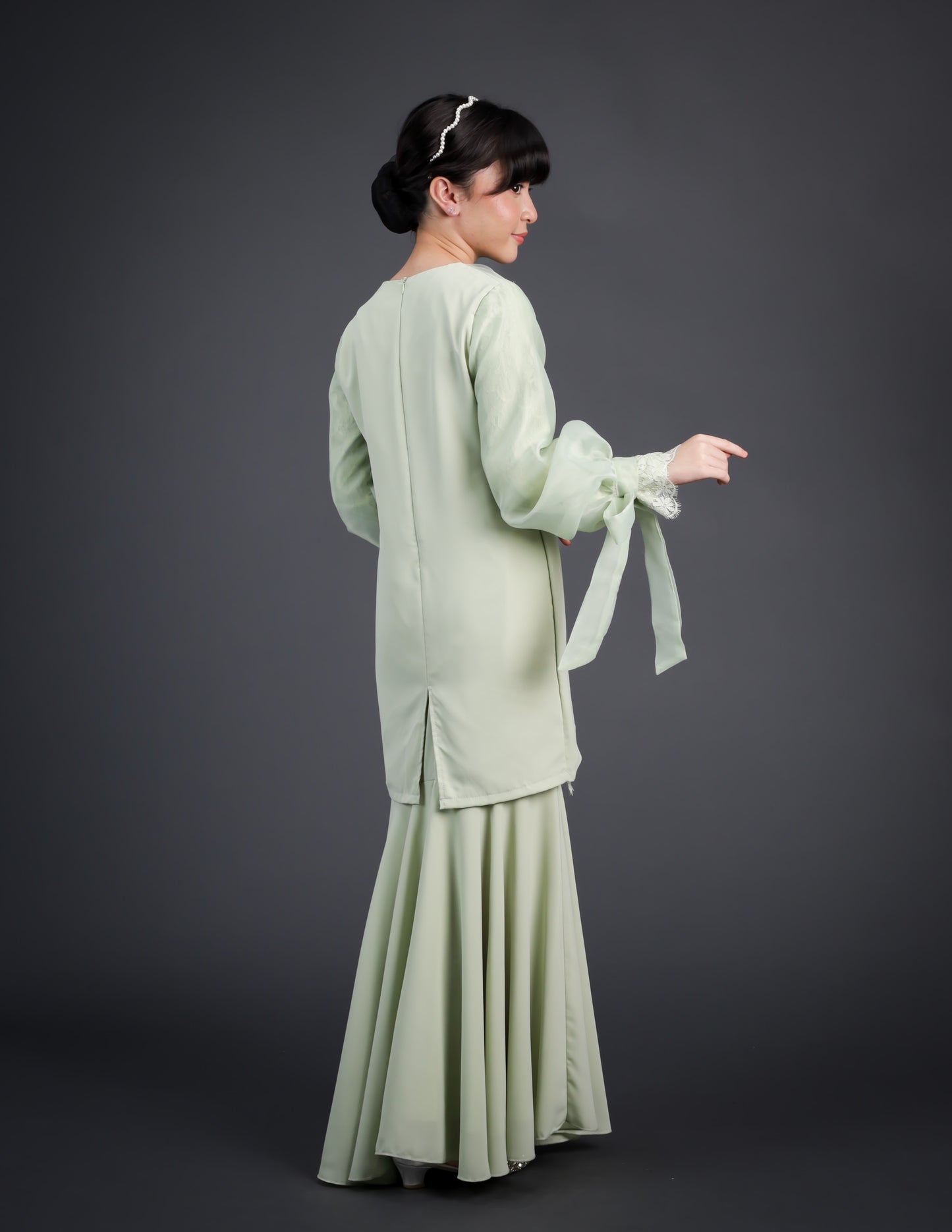 AVIANNA KURUNG KIDS (GREEN TEA)