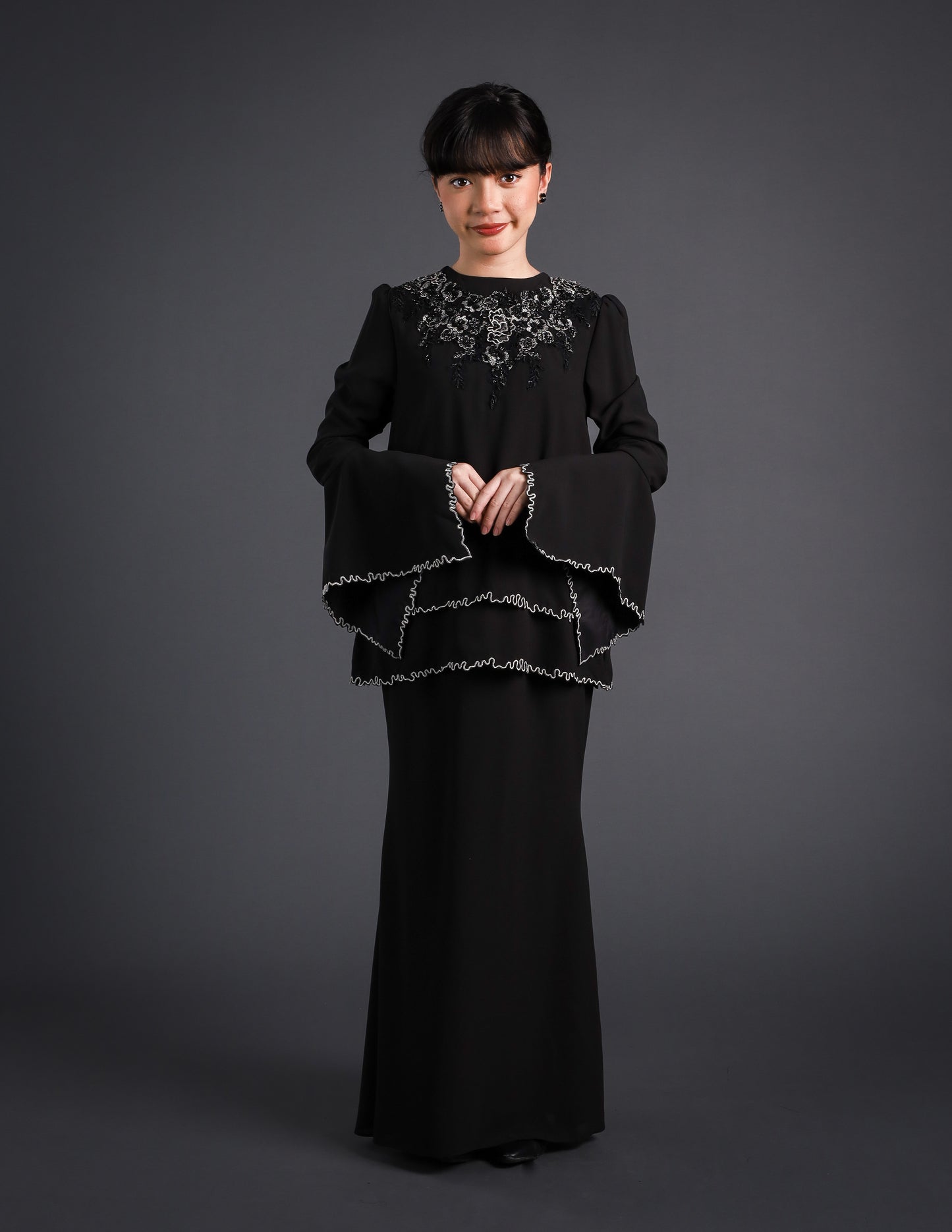 EMMELYN KURUNG KIDS (BLACK)