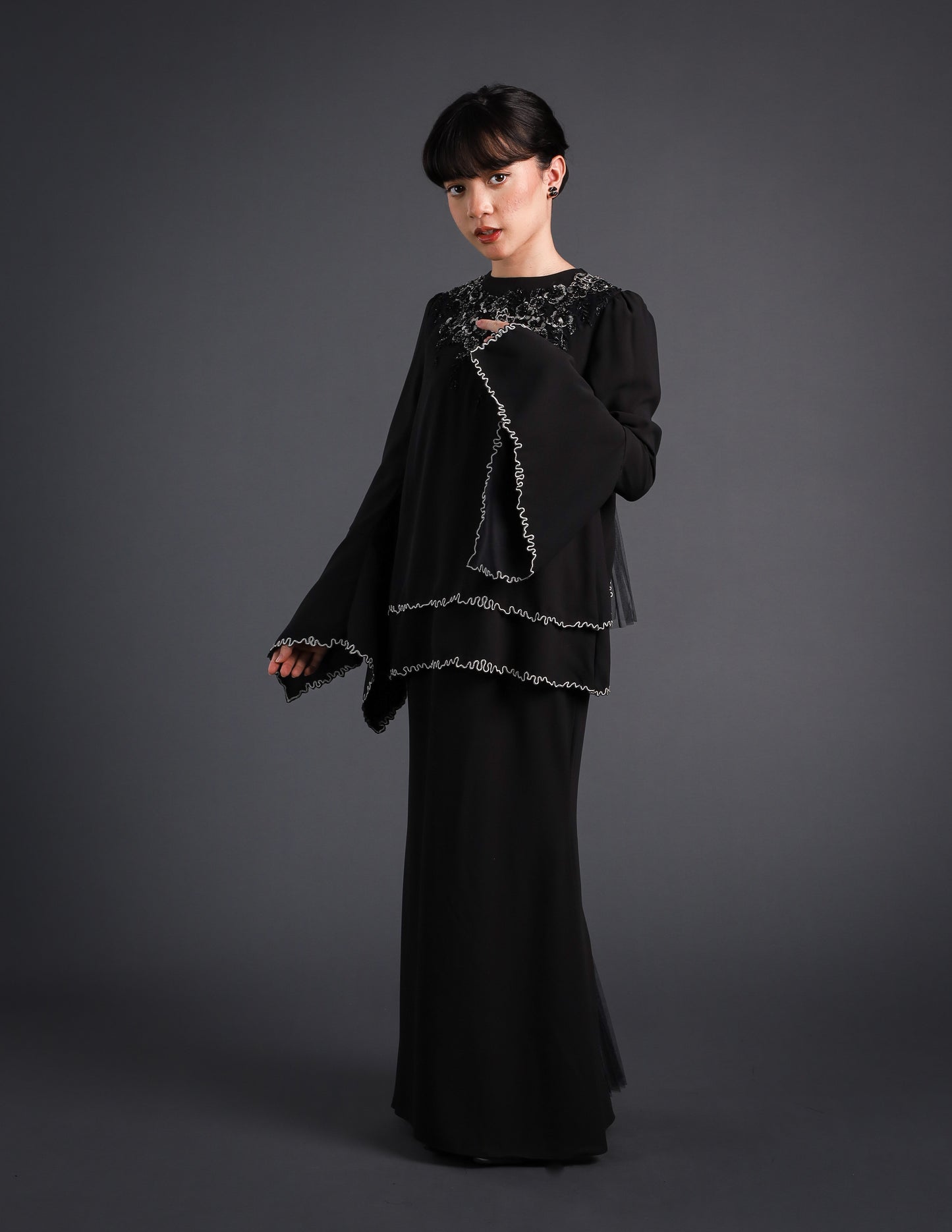 EMMELYN KURUNG KIDS (BLACK)