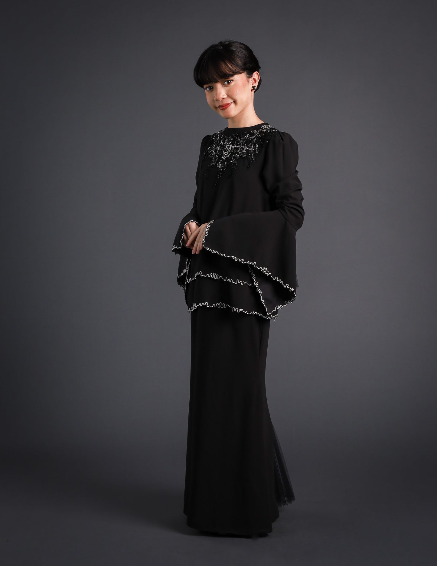 EMMELYN KURUNG KIDS (BLACK)