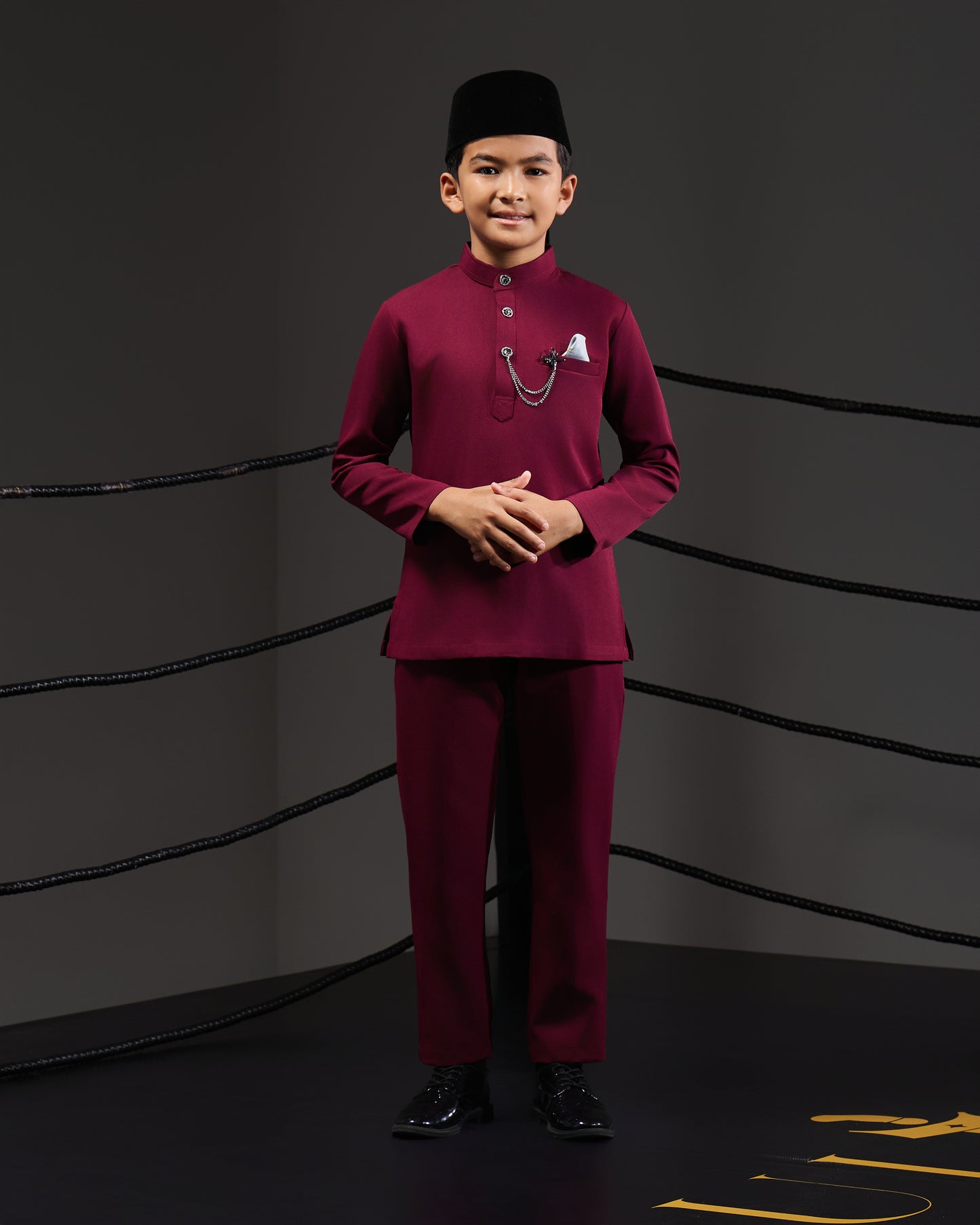 SOULTAN BAJU MELAYU FOR KIDS (BURGUNDY)