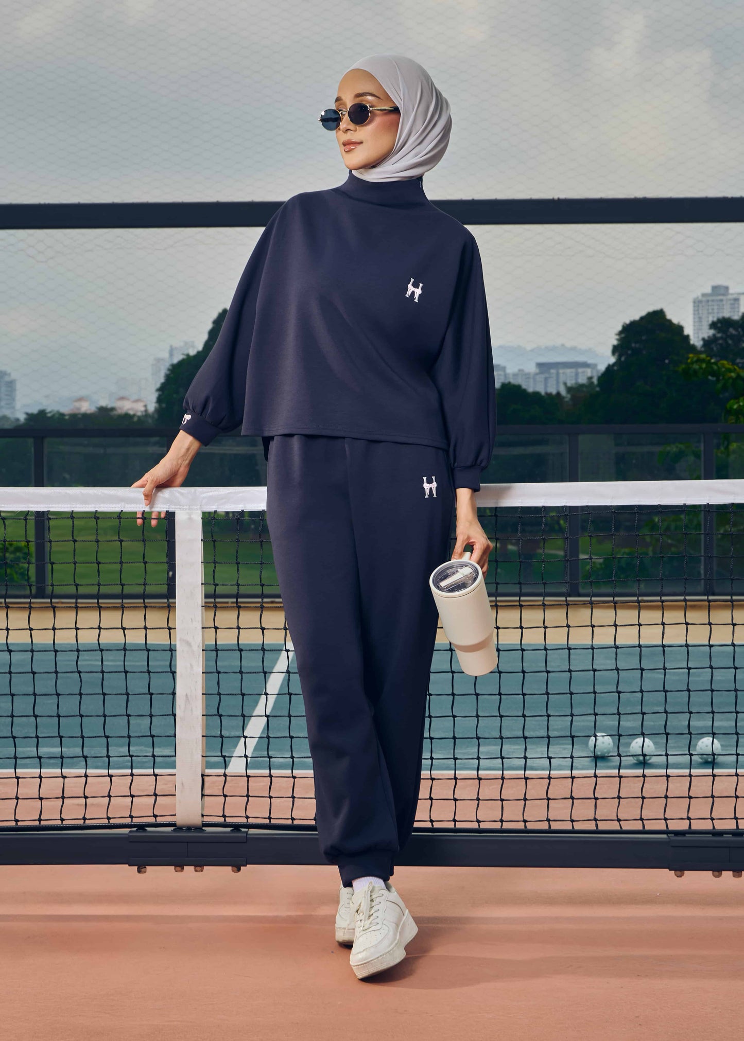 CASSIE JUMPER SET (NAVY BLUE)