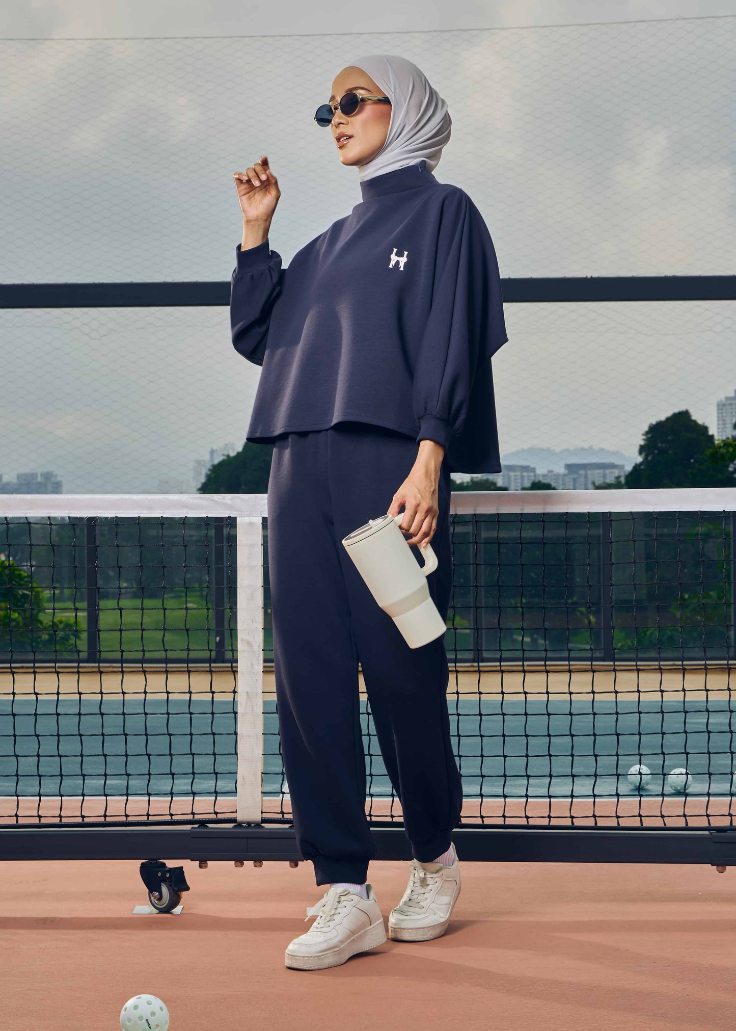 CASSIE JUMPER SET (NAVY BLUE)