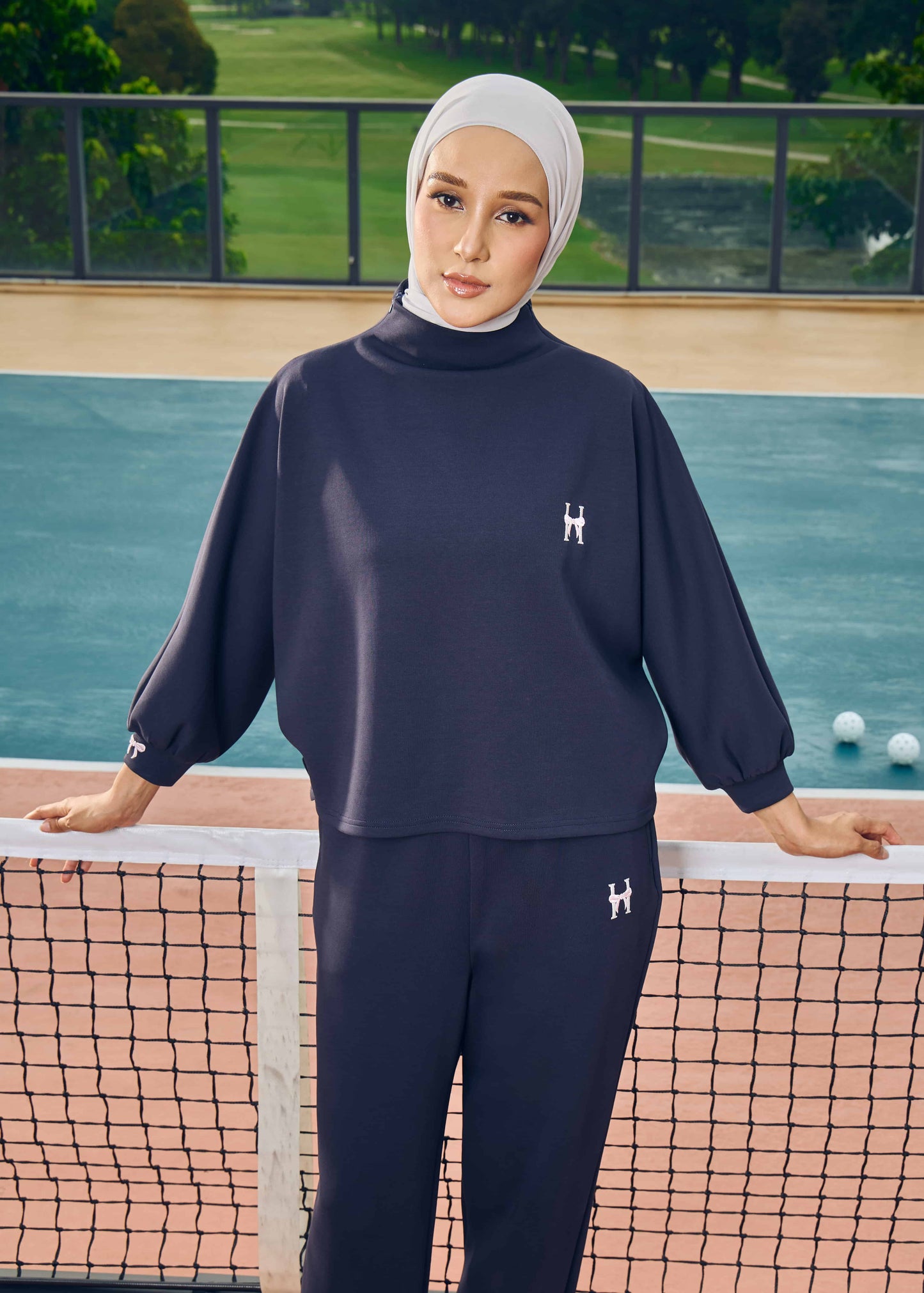 CASSIE JUMPER SET (NAVY BLUE)