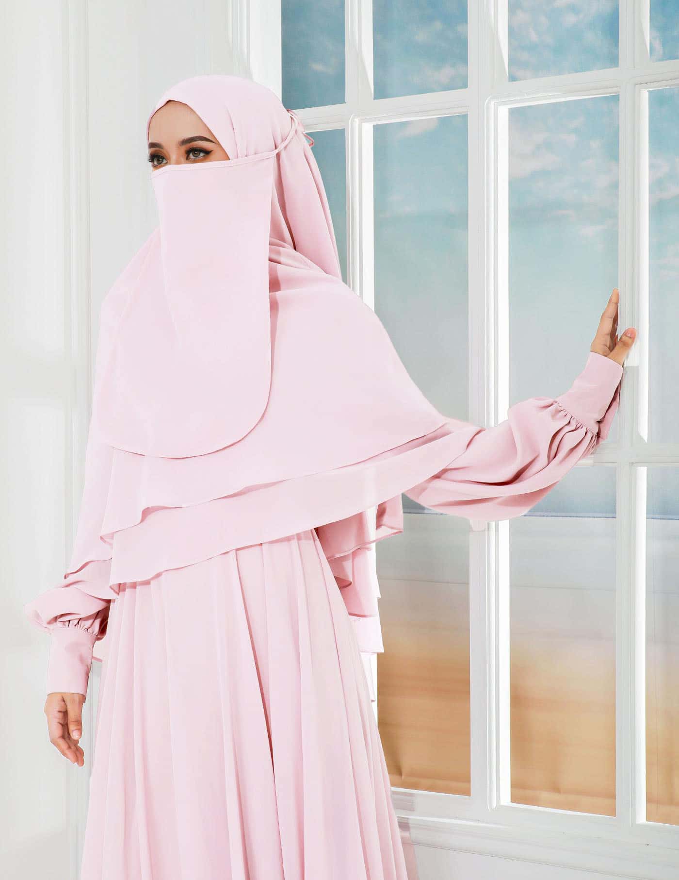 AFSHA KHIMAR (SOFT PINK)