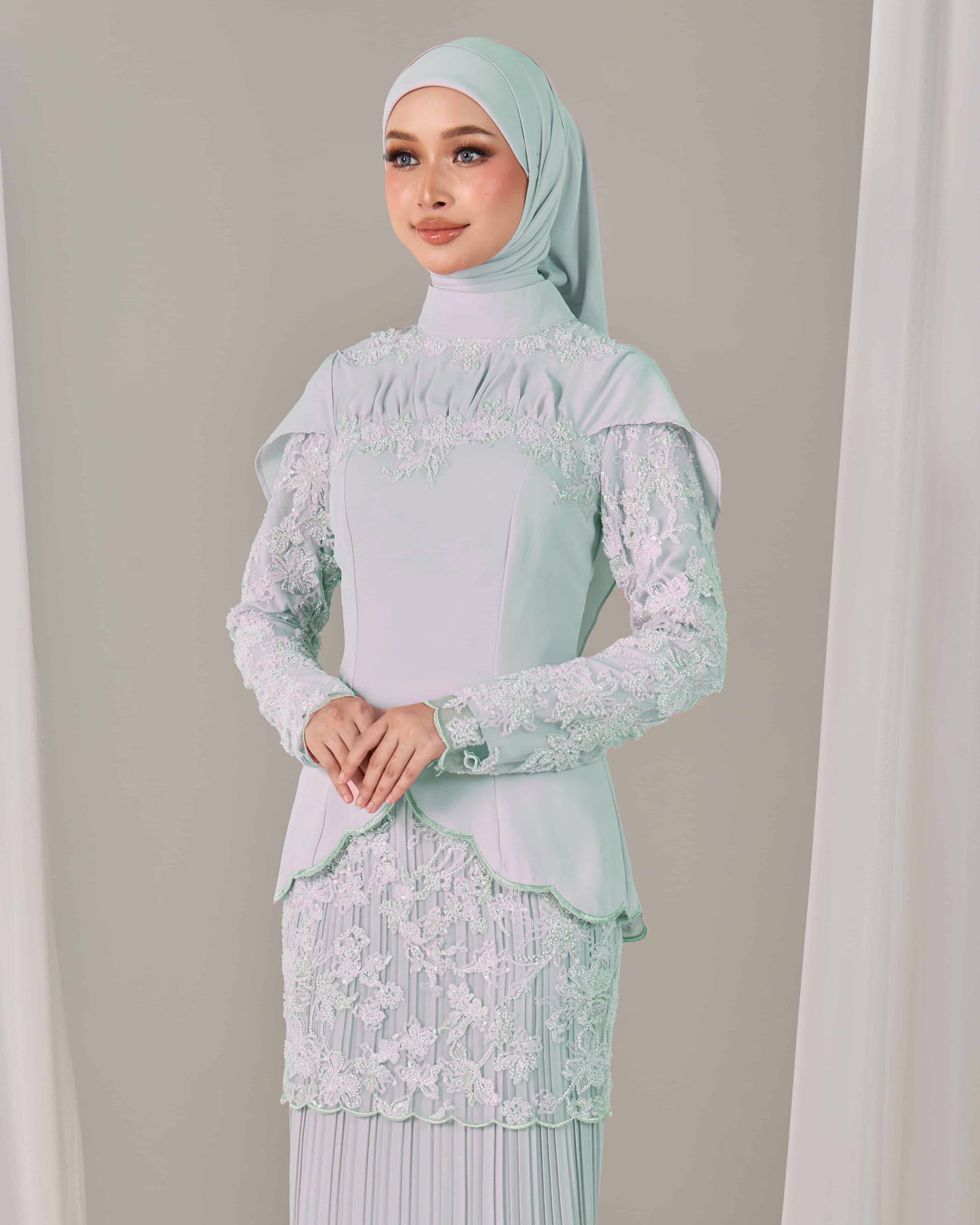 ALARA KURUNG (MINT GREEN)