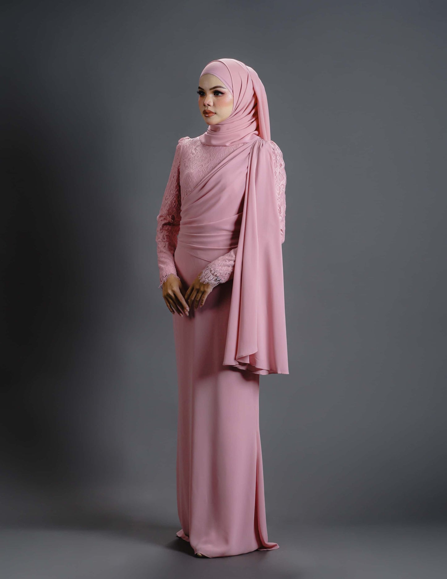 BRYNDA DRESS (DUSTY PINK)
