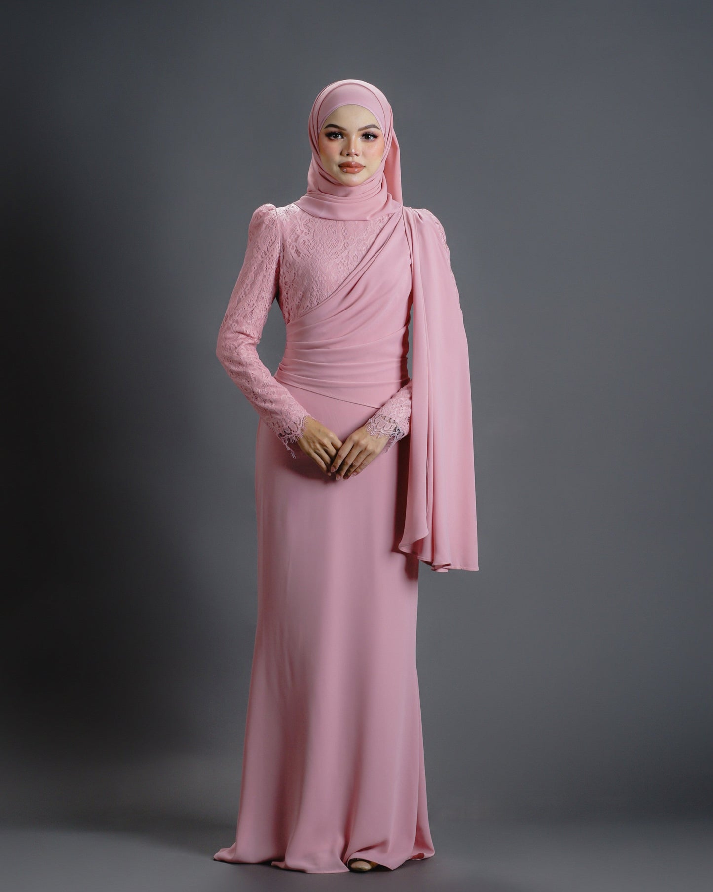 BRYNDA DRESS (DUSTY PINK)