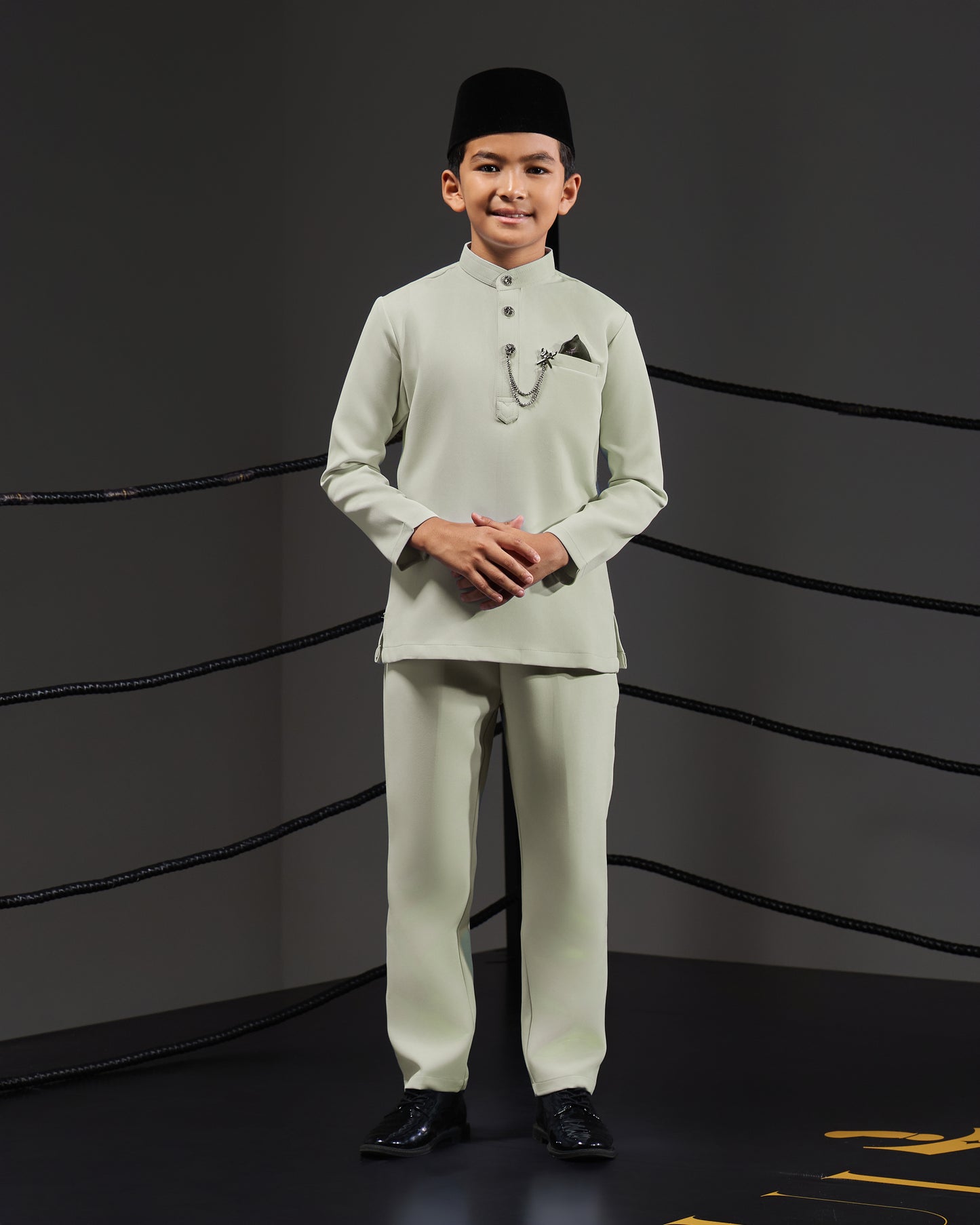 SOULTAN BAJU MELAYU FOR KIDS (GREEN TEA)