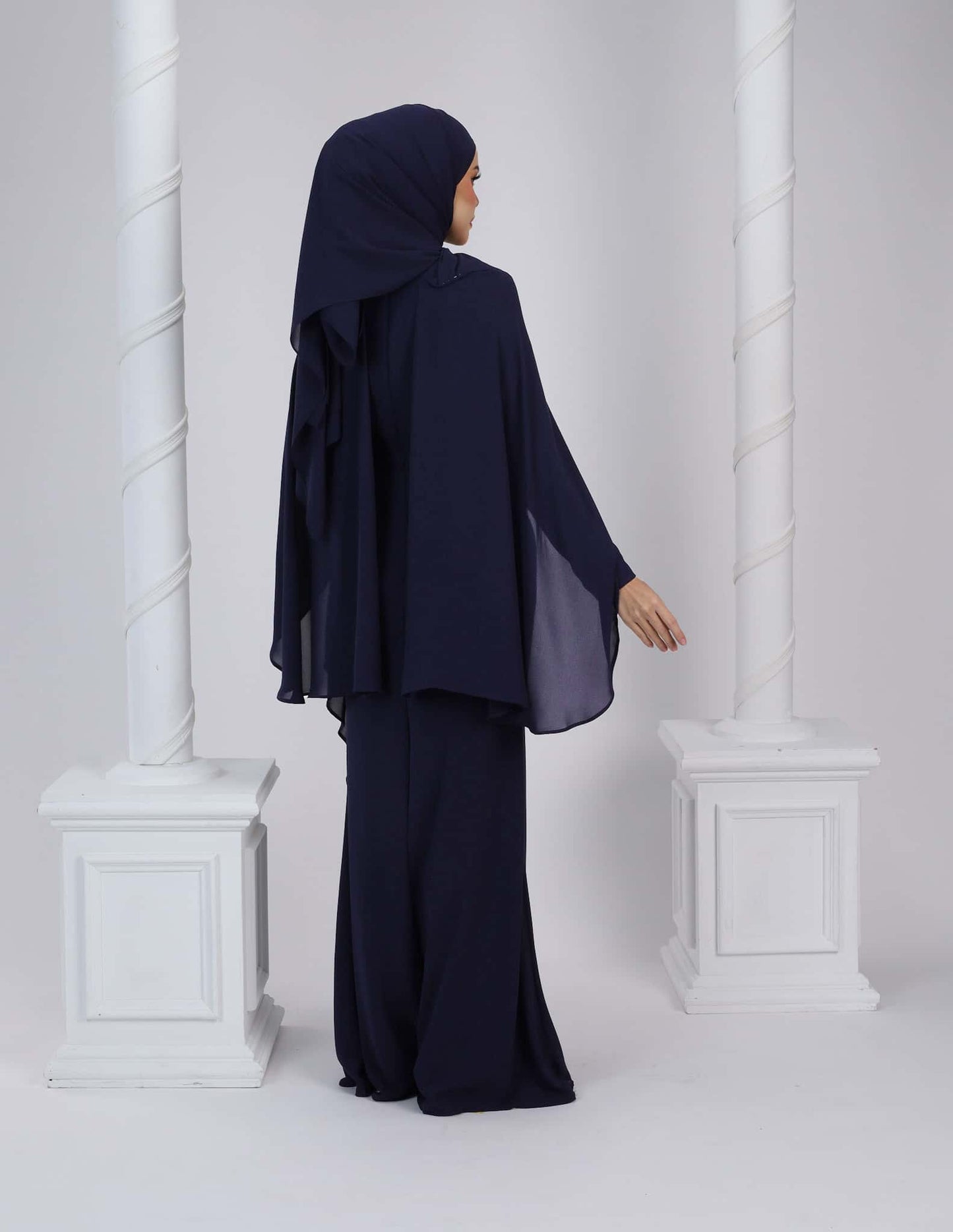 HYRA DRESS (NAVY BLUE)