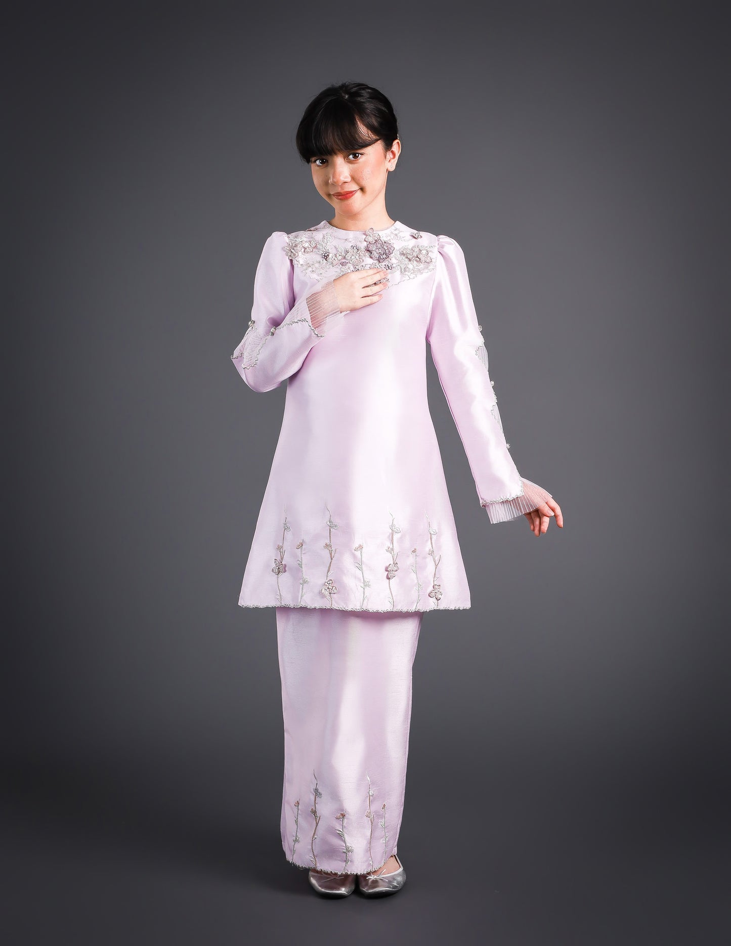 IRDINA KURUNG KIDS (LILAC)