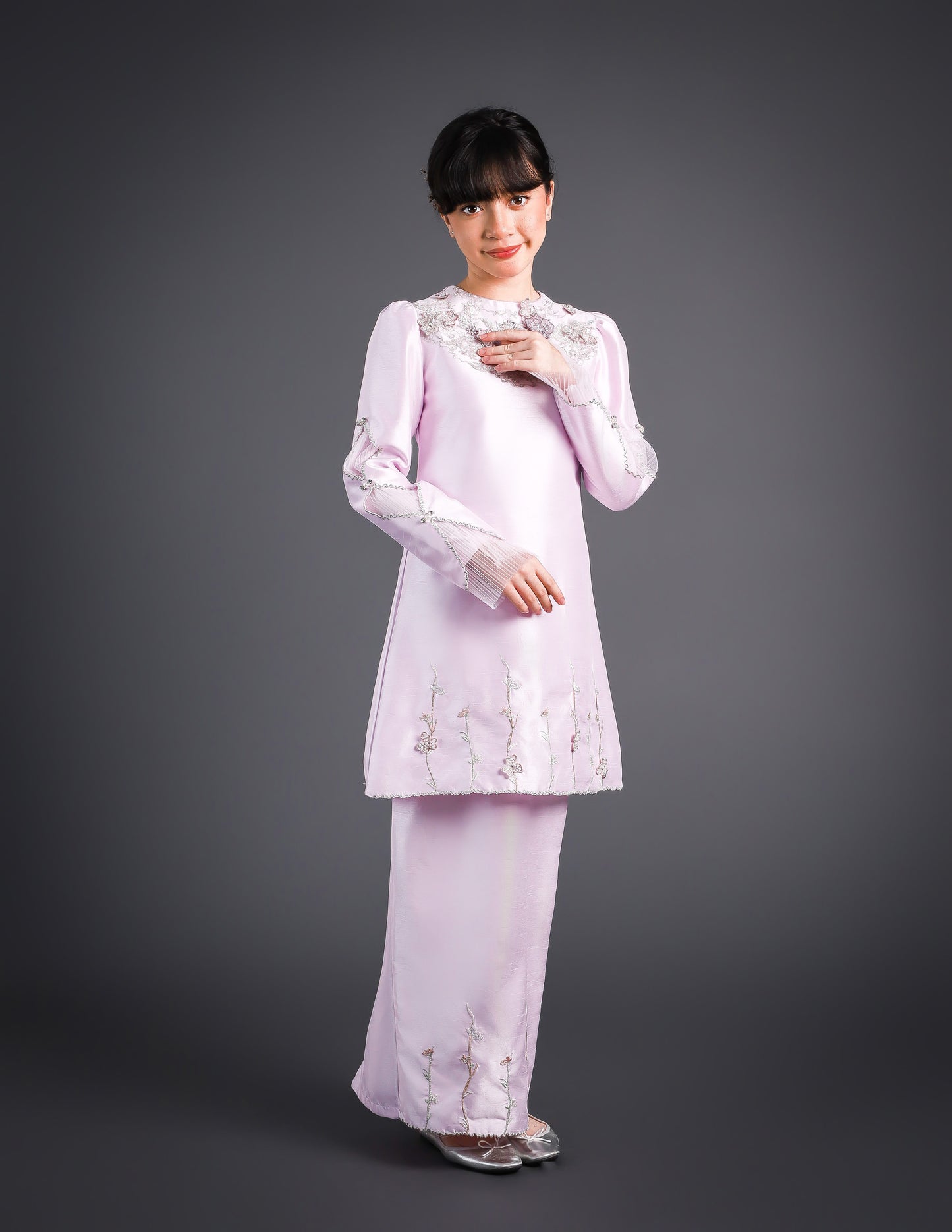 IRDINA KURUNG KIDS (LILAC)