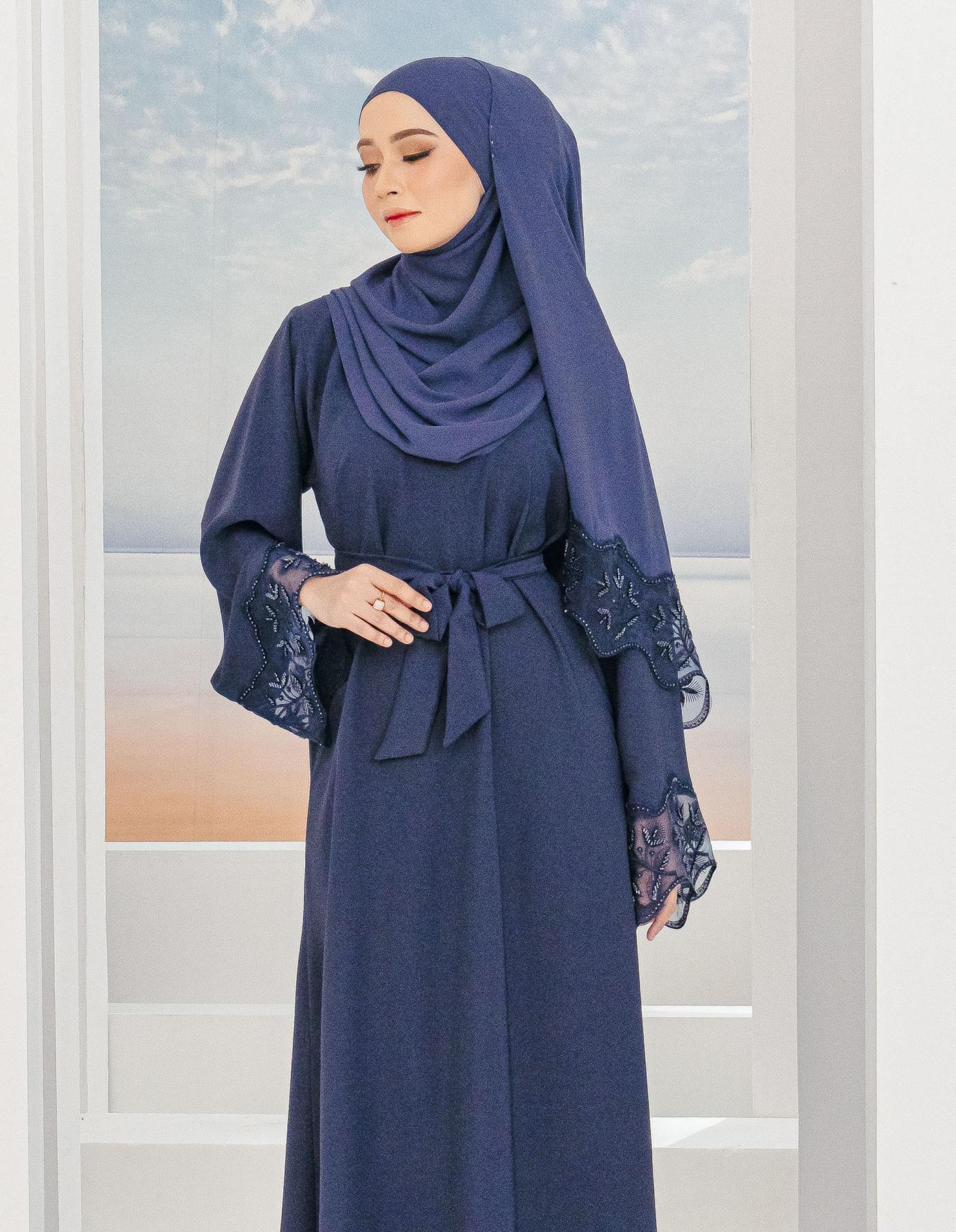 KAIRINA ABAYA (NAVY BLUE)