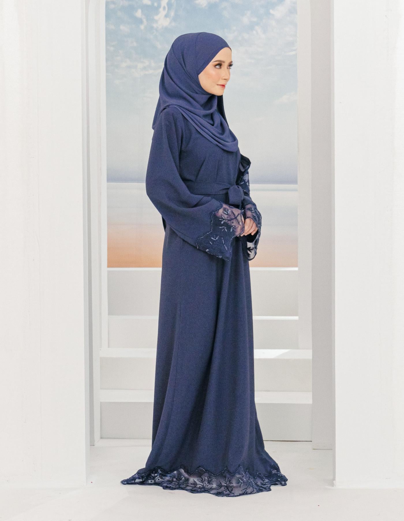 KAIRINA ABAYA (NAVY BLUE)