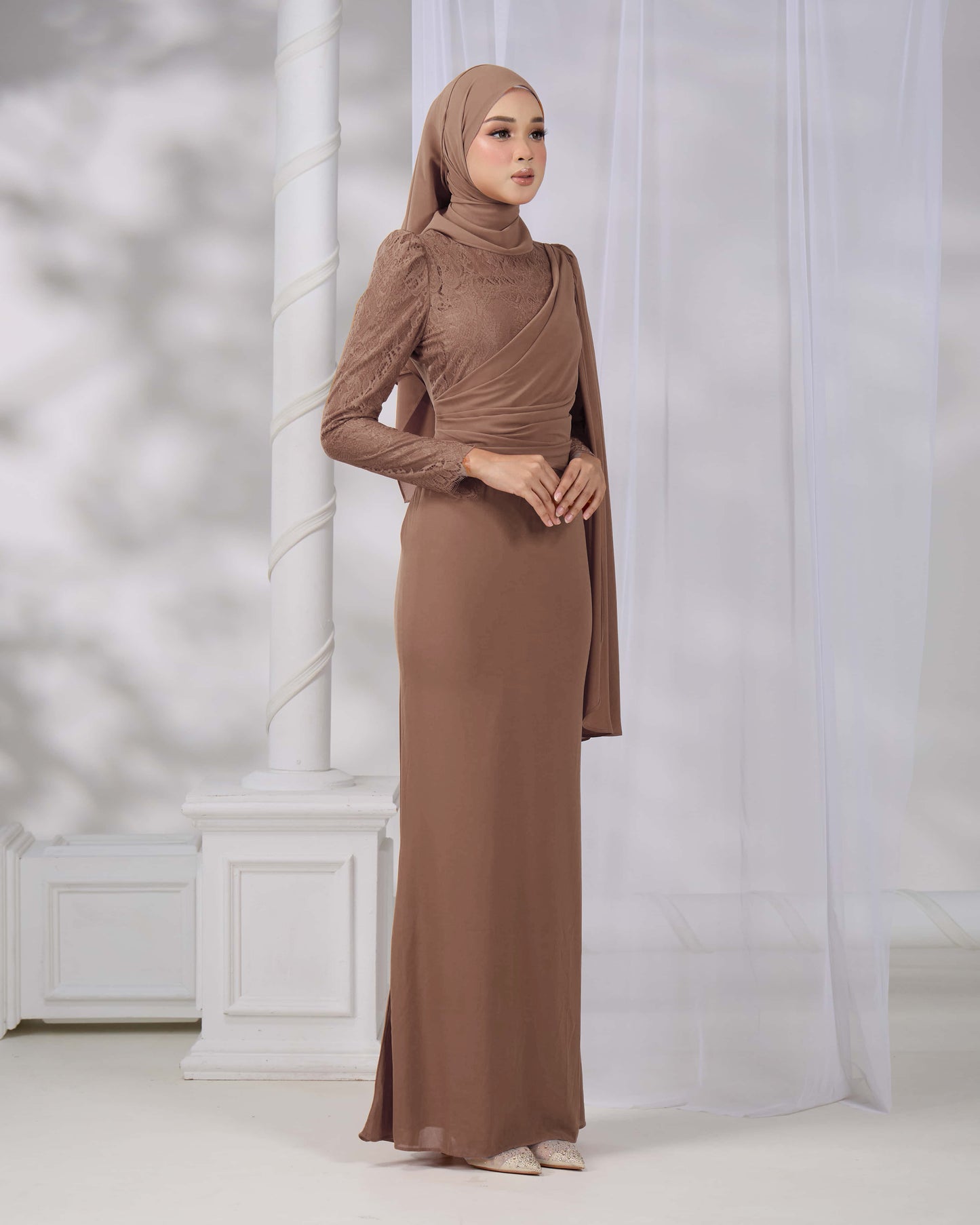 BRYNDA DRESS (KHAKI)