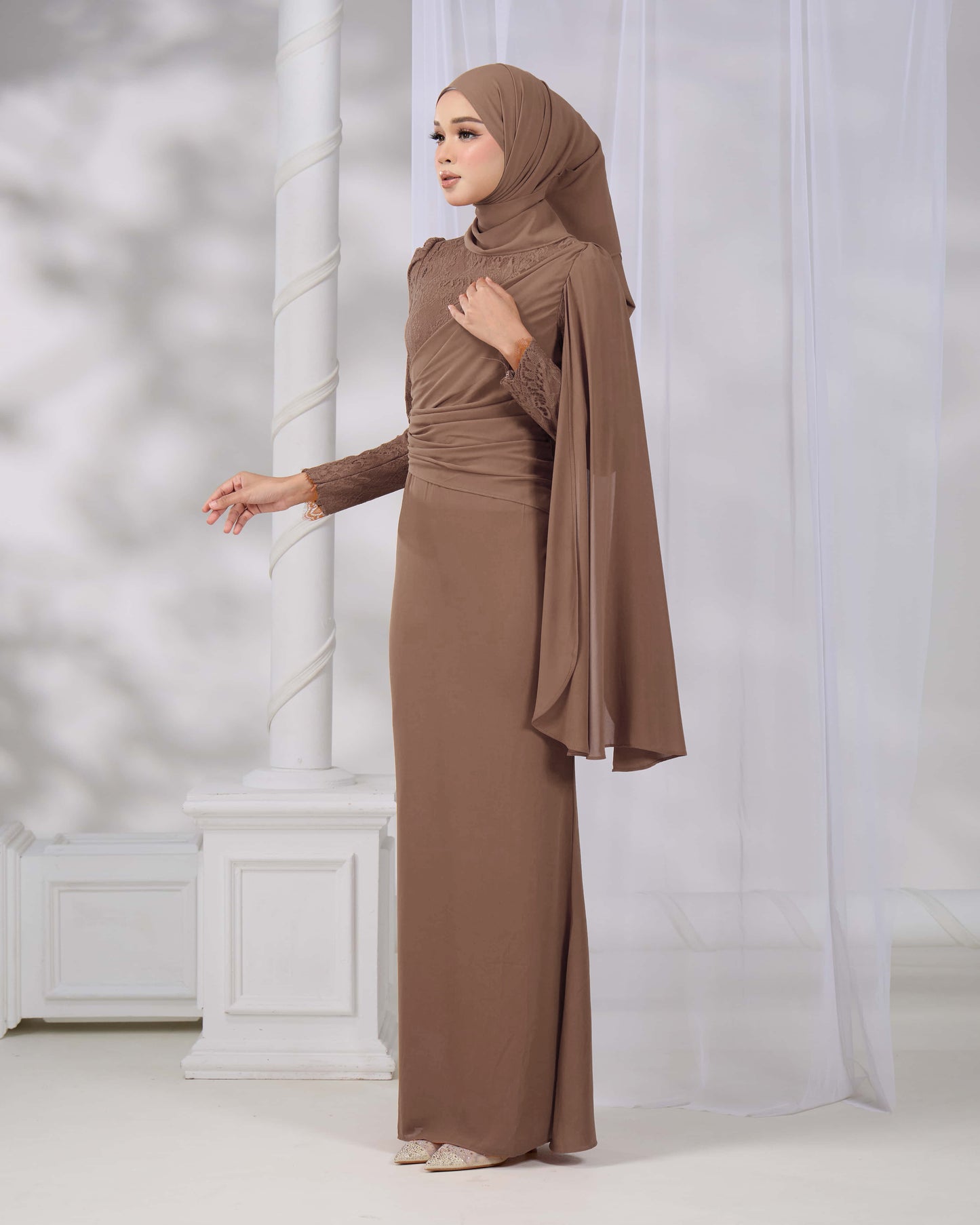 BRYNDA DRESS (KHAKI)