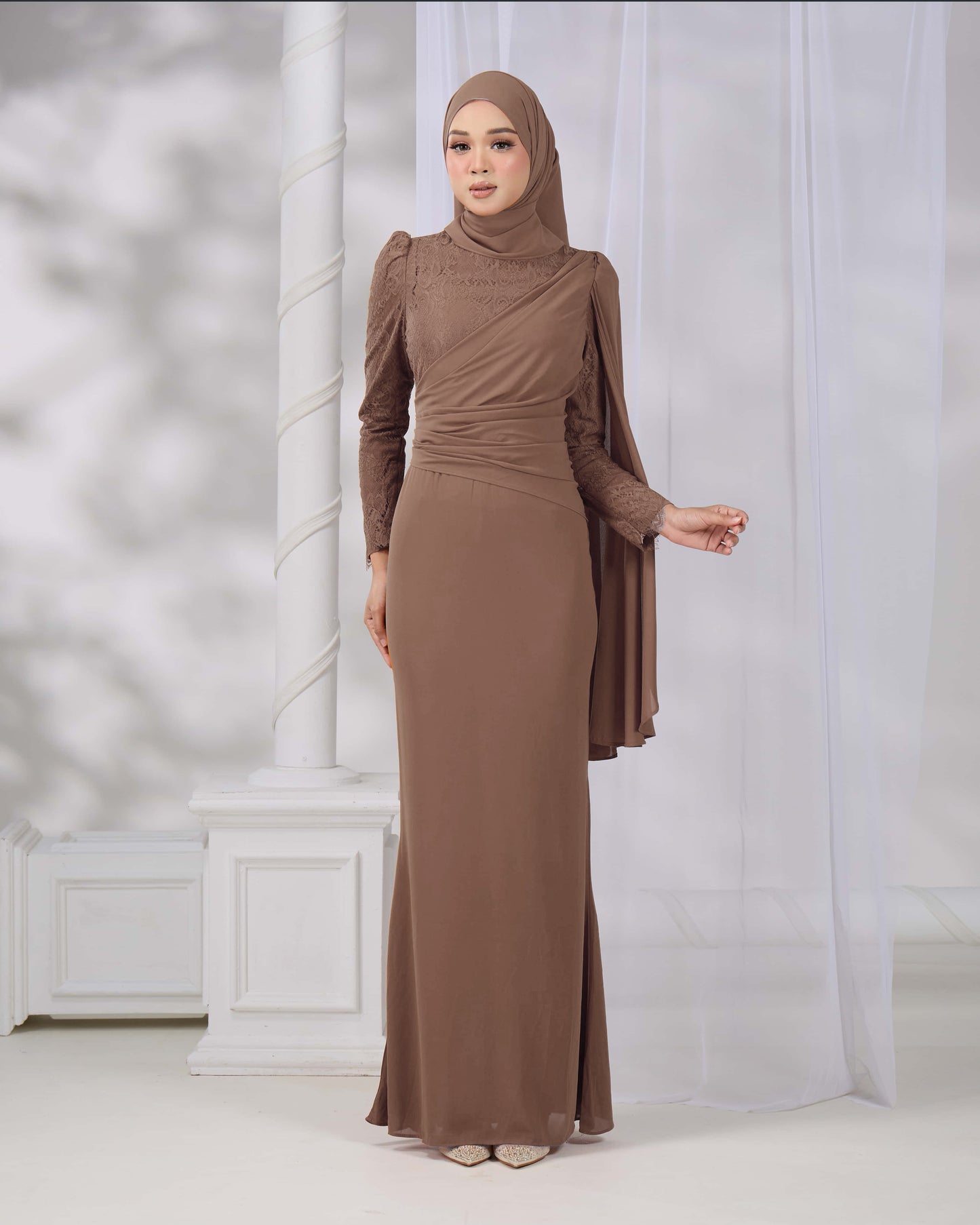 BRYNDA DRESS (KHAKI)