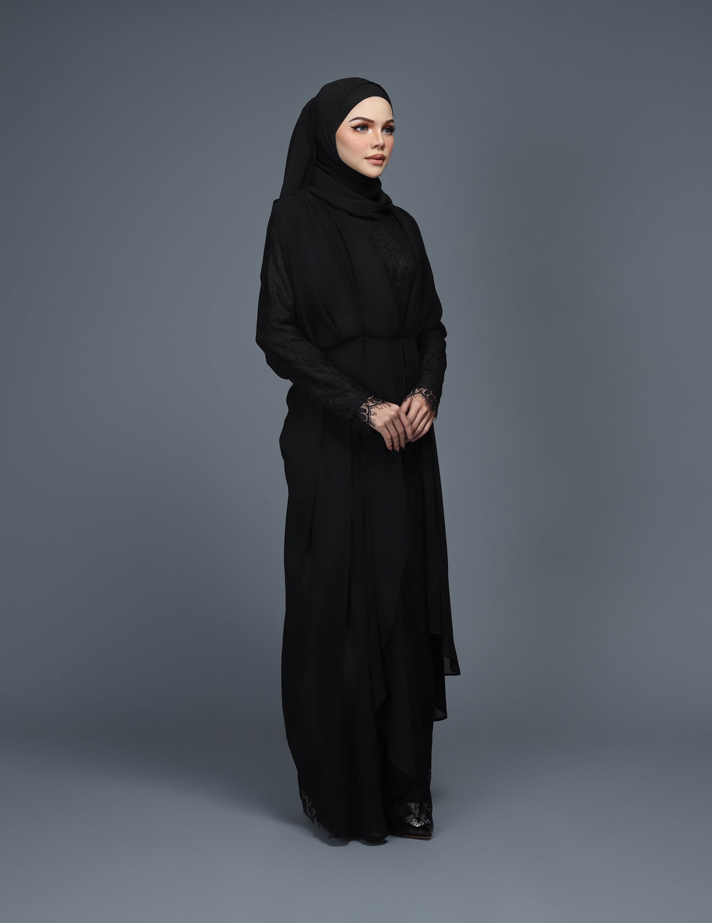 KHAWLA ABAYA (BLACK)