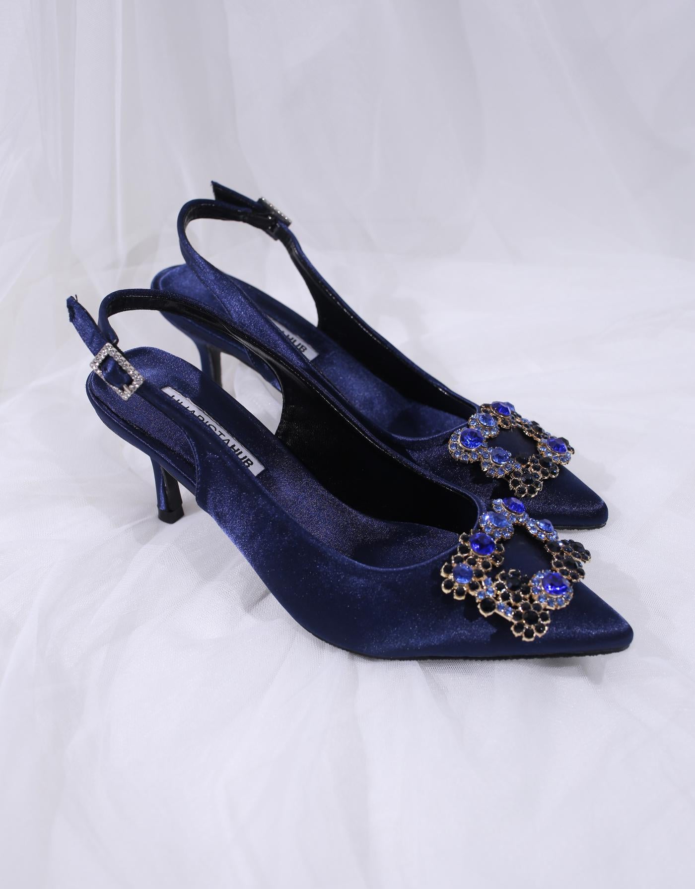 LYNDA HEELS (NAVY BLUE)