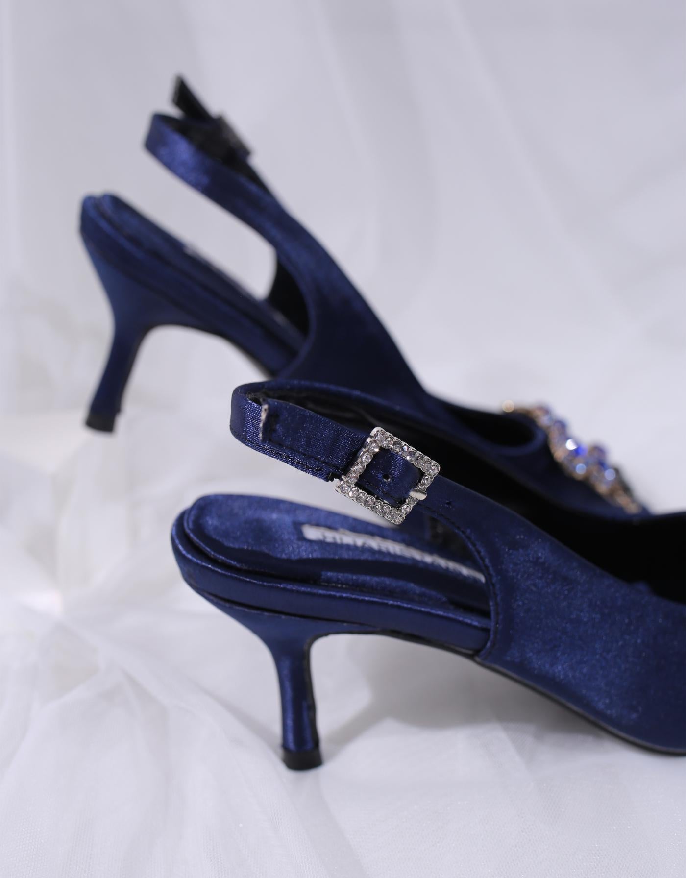 LYNDA HEELS (NAVY BLUE)