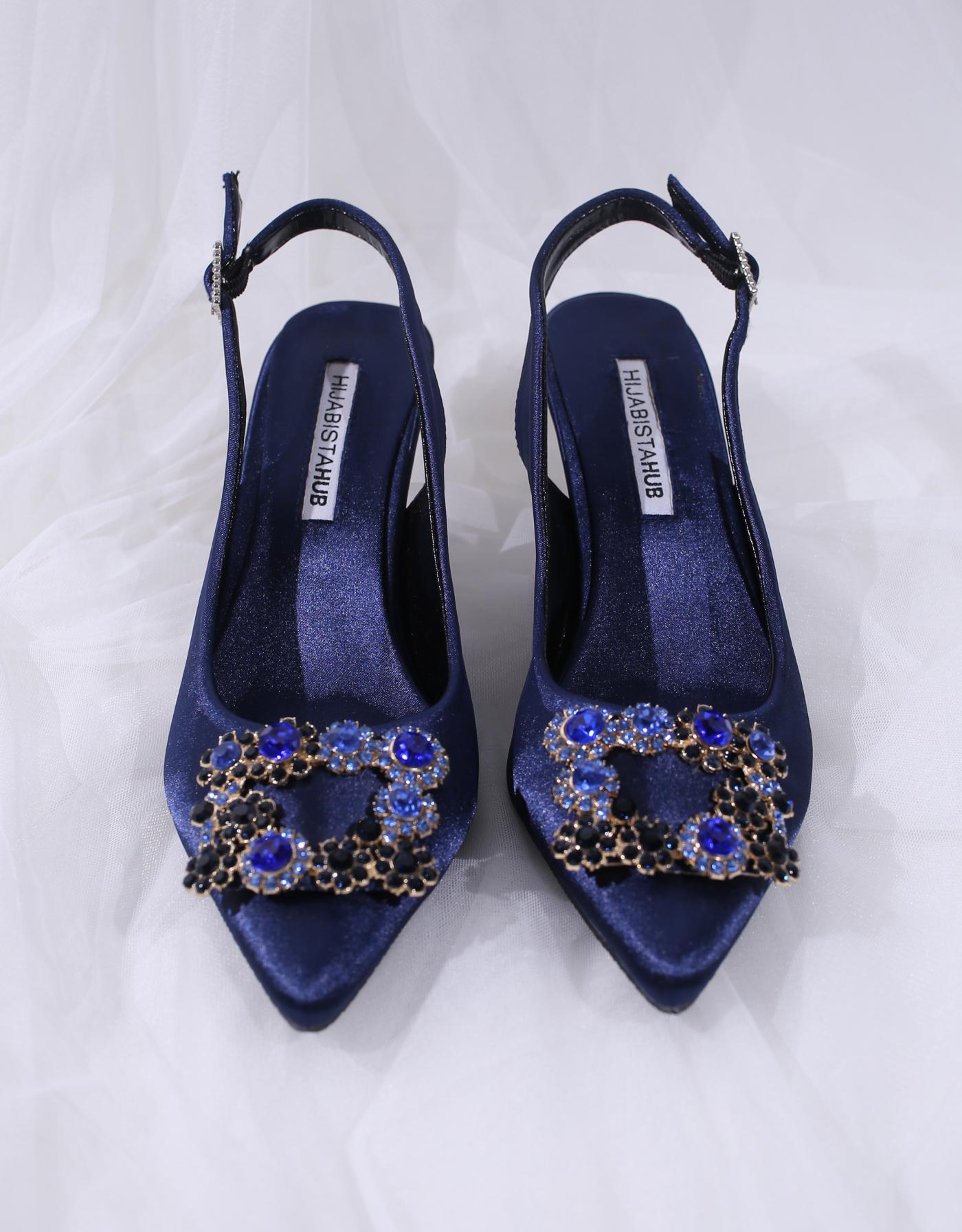 LYNDA HEELS (NAVY BLUE)