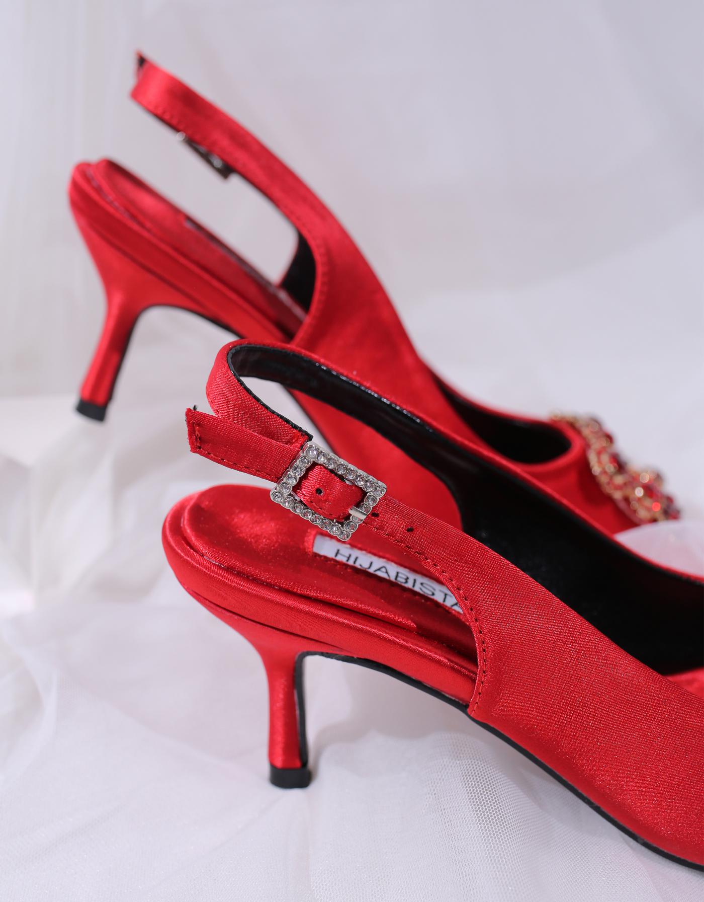 LYNDA HEELS (RED CHILI)