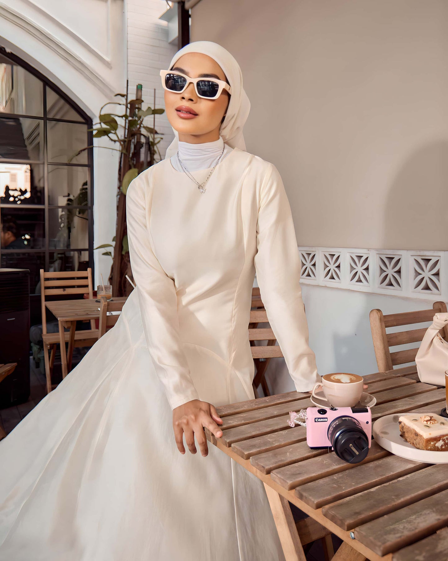 MARINA MIDI DRESS (CREAM)