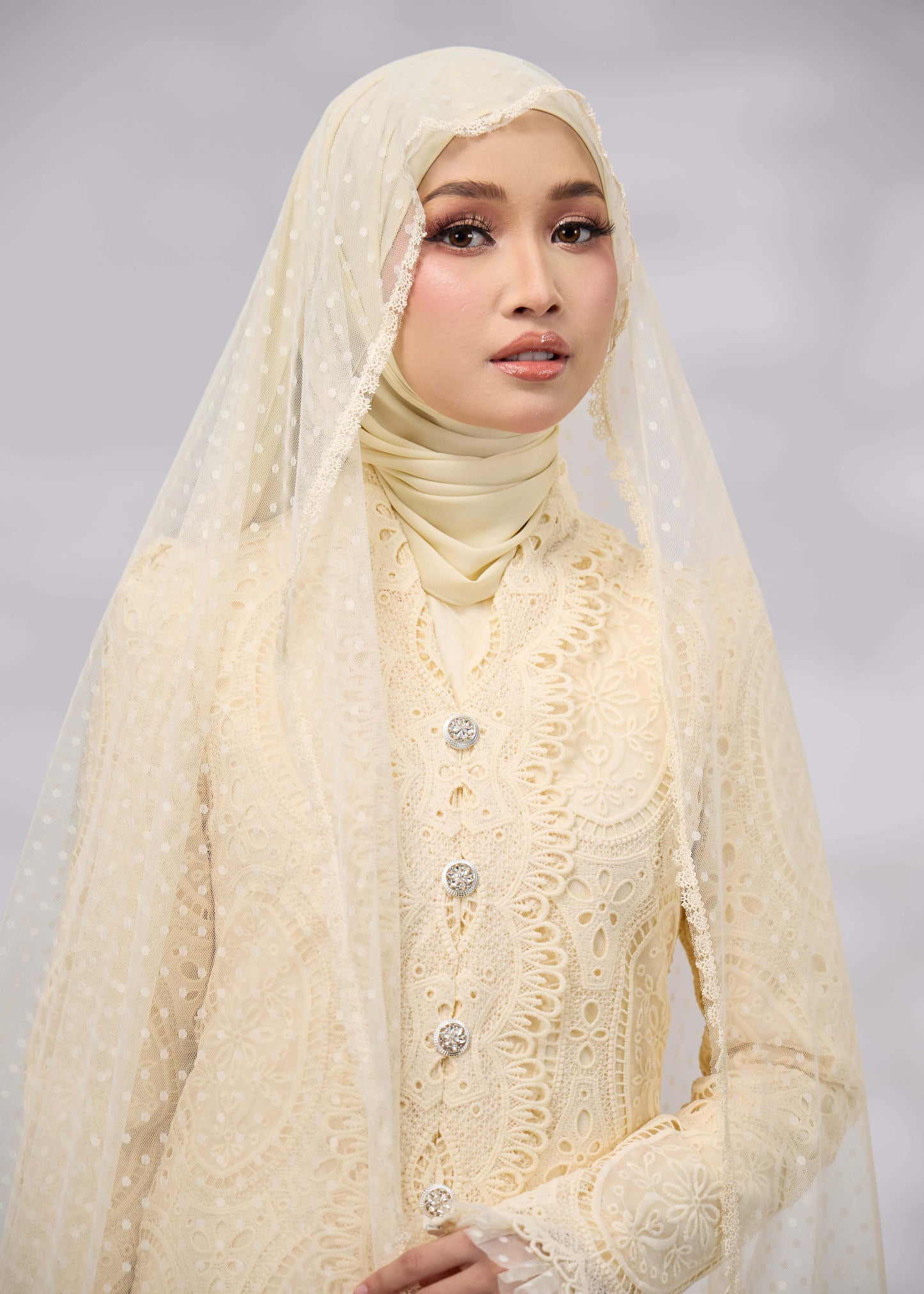 MEARA VEIL (LIGHT YELLOW)