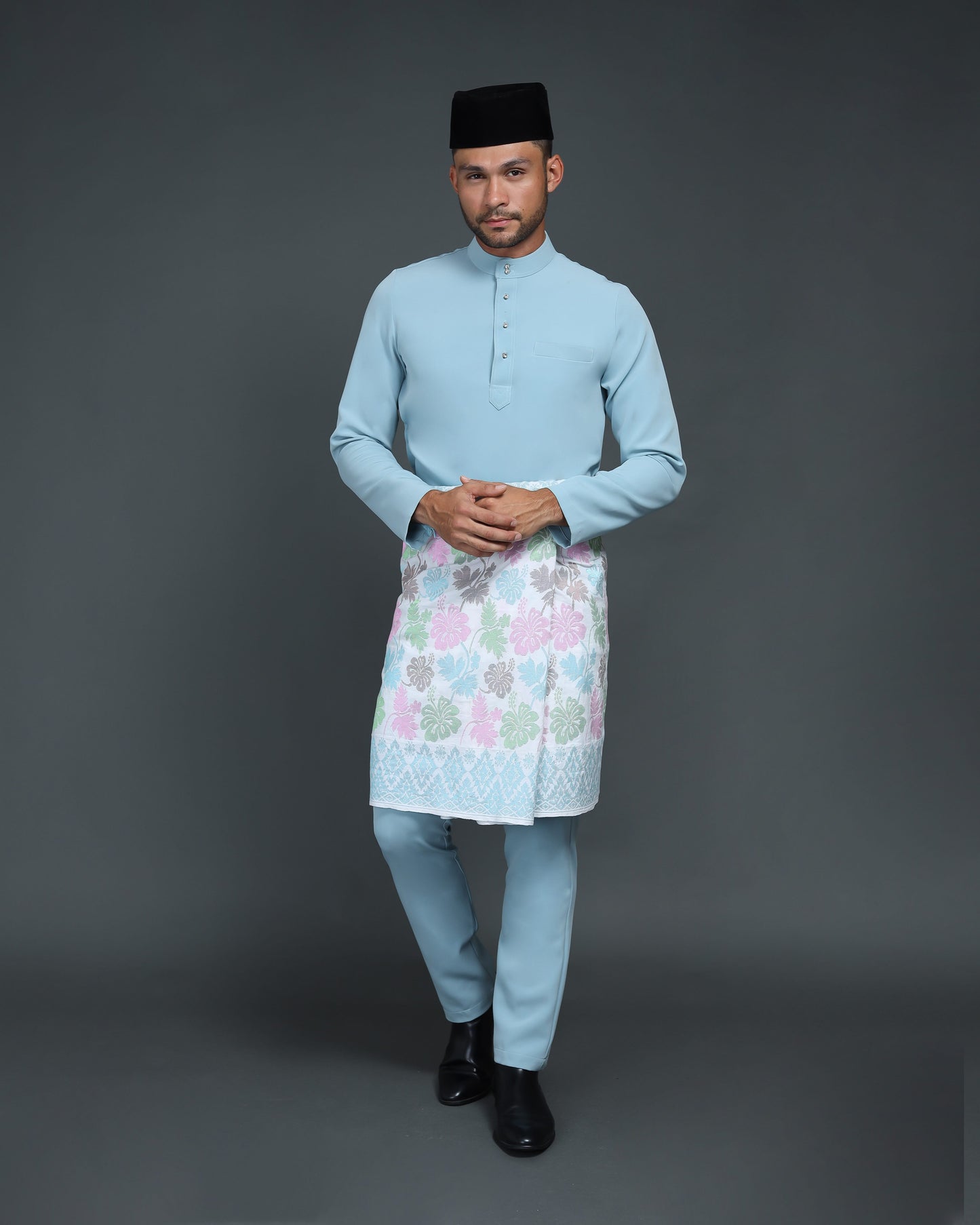 QAISER BAJU MELAYU (MISTY BLUE)