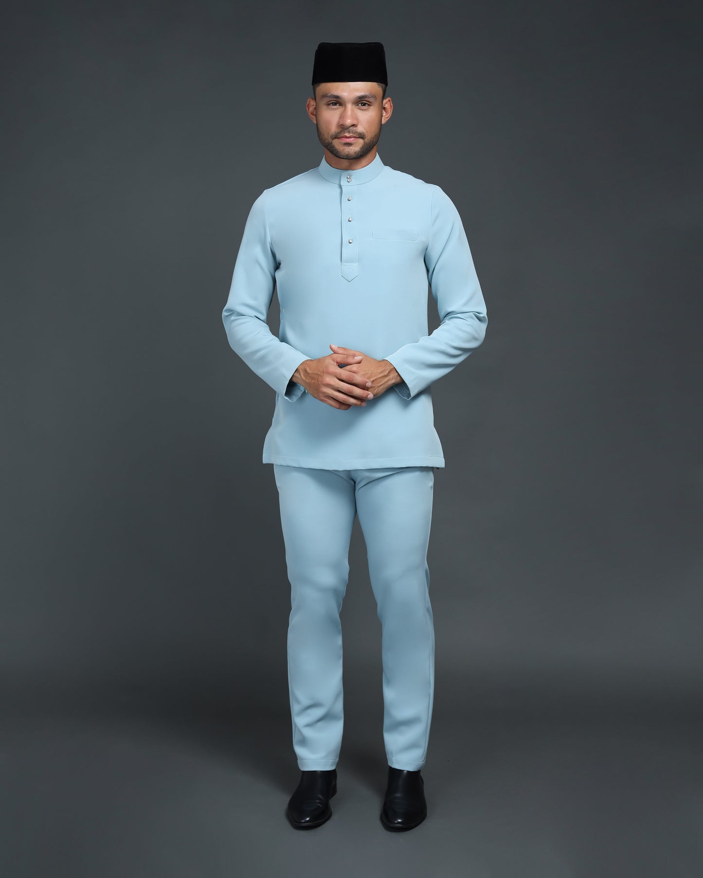 QAISER BAJU MELAYU (MISTY BLUE)