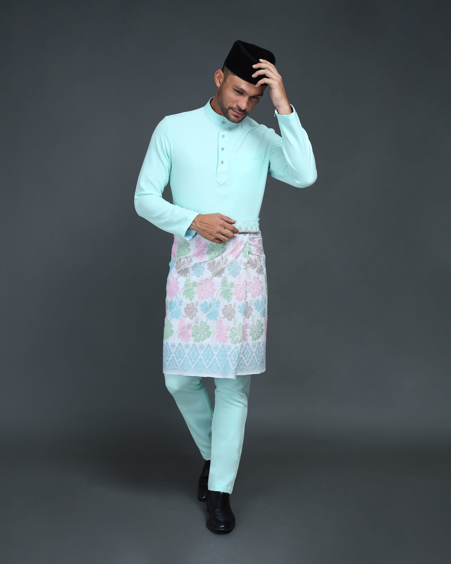 QAISER BAJU MELAYU (SOFT TURQUOISE)