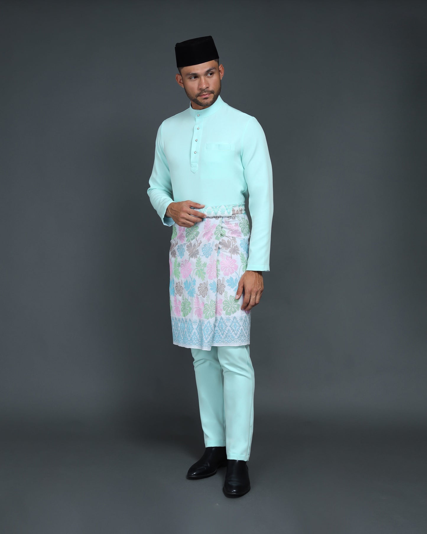QAISER BAJU MELAYU (SOFT TURQUOISE)