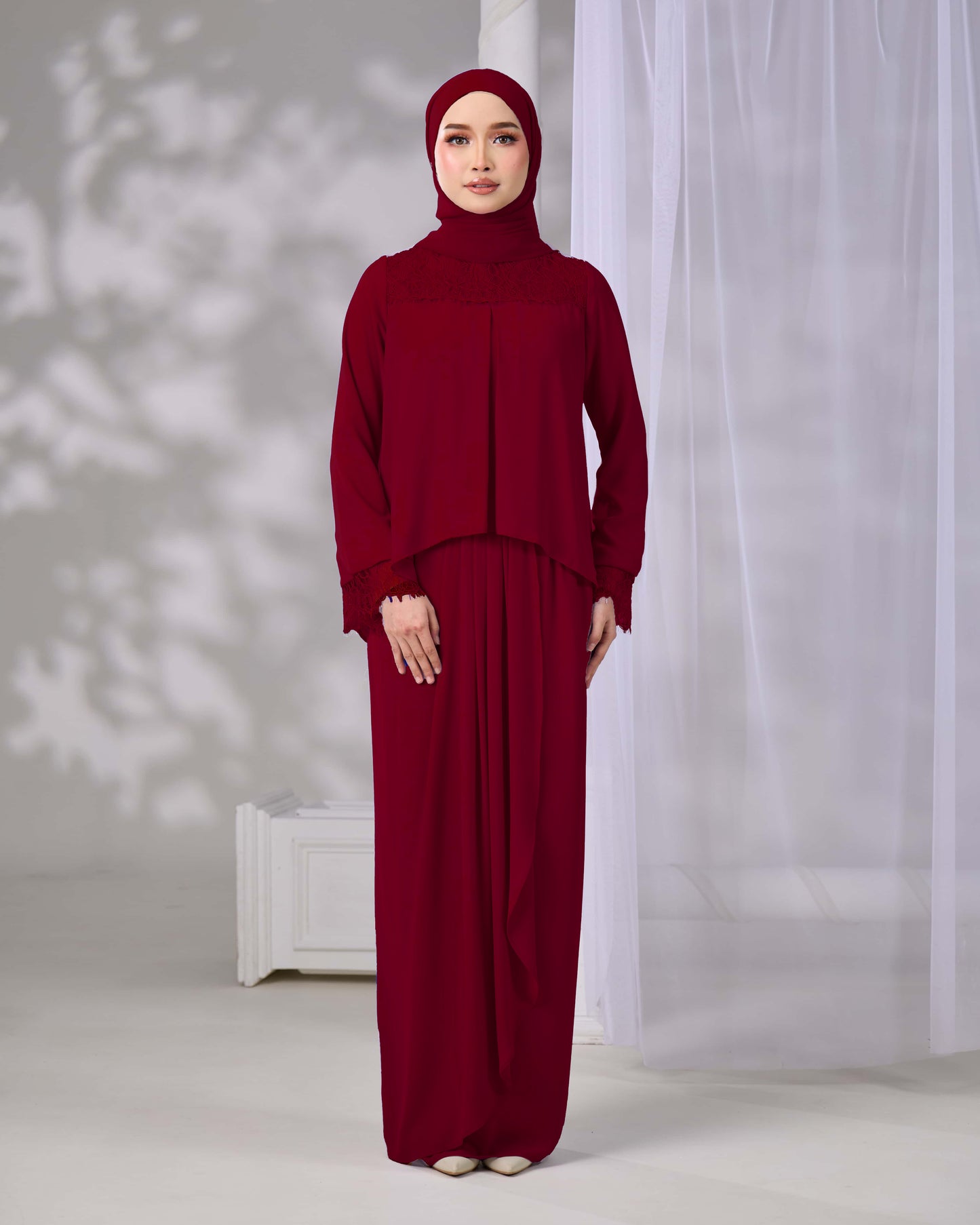 ELVARA MINI KURUNG (RED)